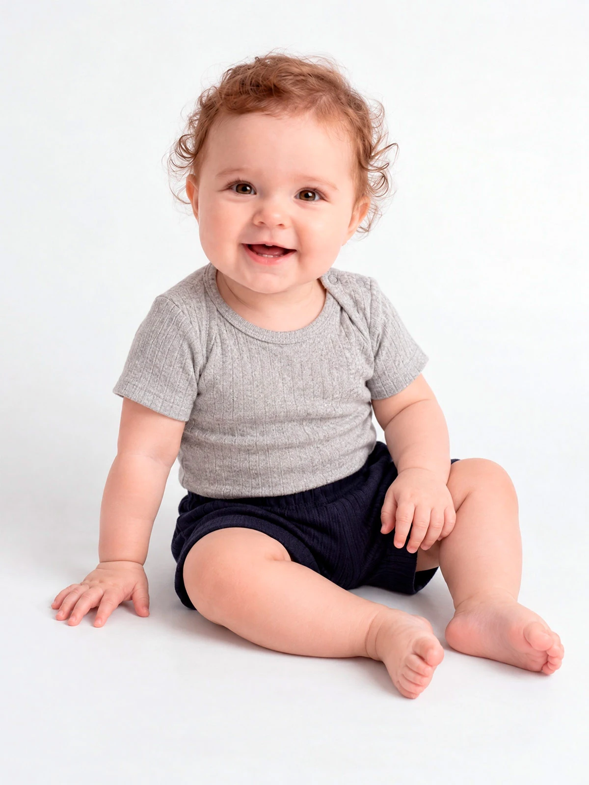 CONJUNTO BODY + SHORT ALGODÓN NIÑO BABY HARVEST - 1