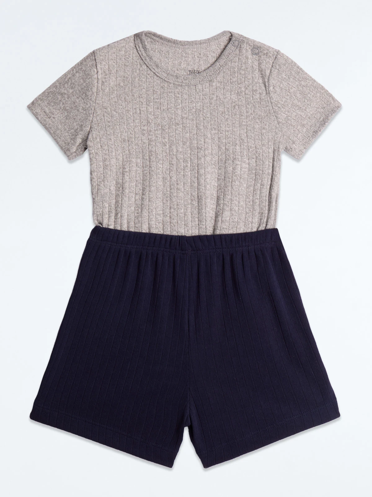 CONJUNTO BODY + SHORT ALGODÓN NIÑO BABY HARVEST - 1