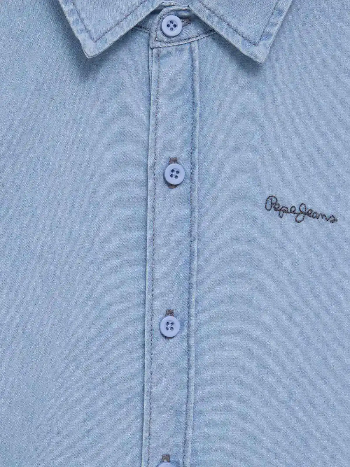 CAMISA MANGA CORTA ALGODÓN NIÑO PEPE JEANS DENIM - 3