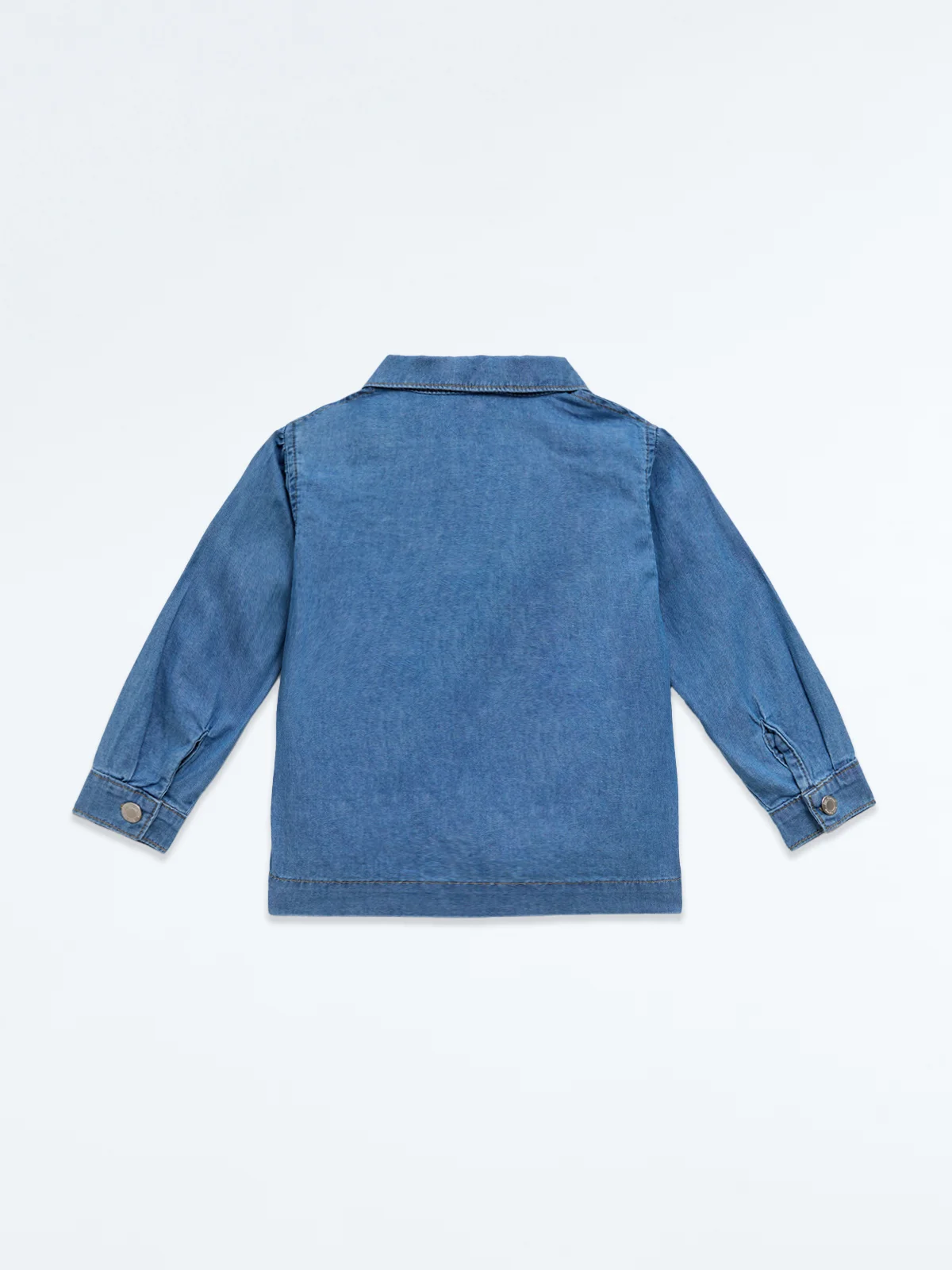 SOBRECAMISA ALGODÓN NIÑA BABY HARVEST DENIM - 2