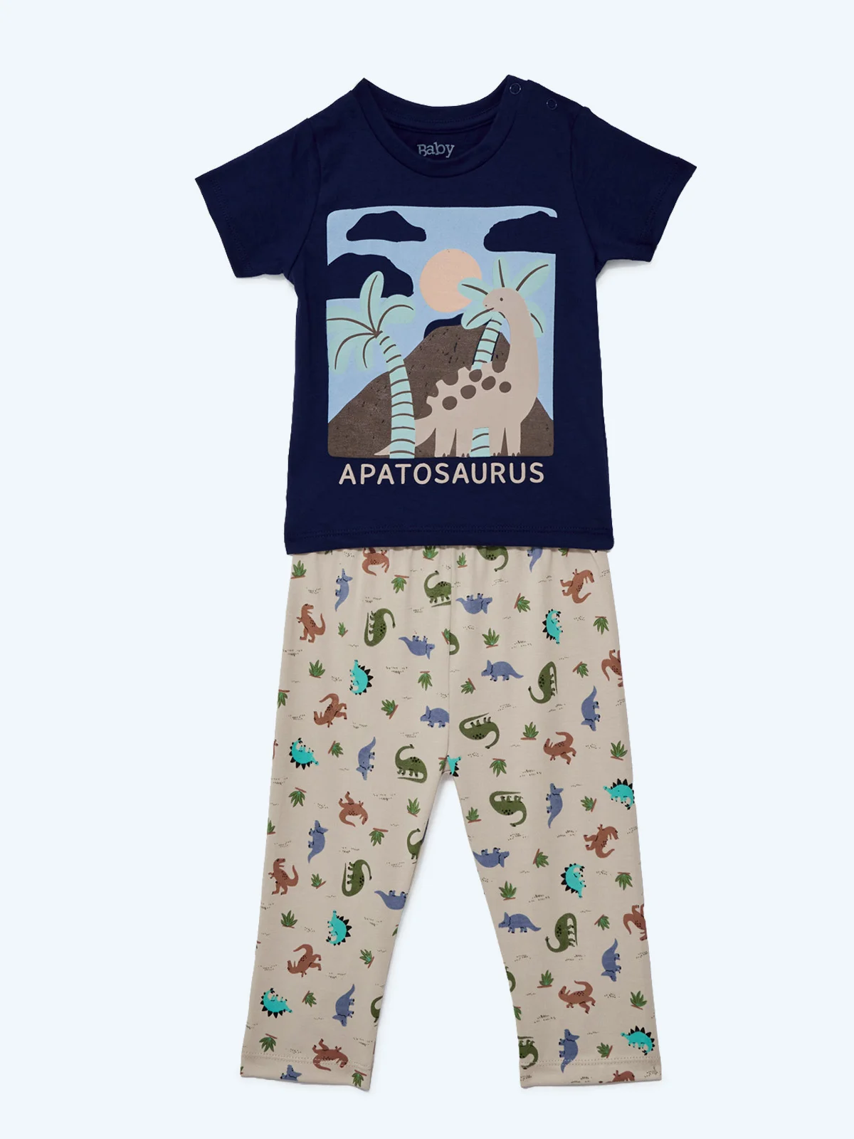 PIJAMA ALGODÓN BEBÉ NIÑO BABY HARVEST PRINT - 1