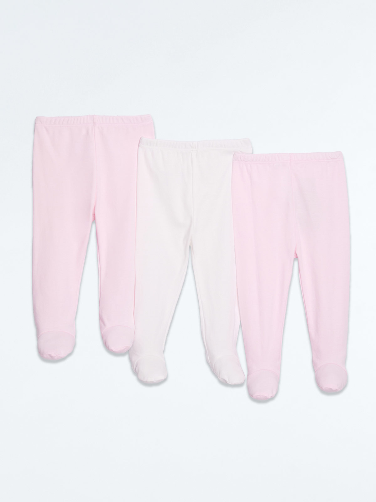 PACK X3 PANTALONES ALGODÓN PERUANO BEBE NIÑA BABY HARVEST - 1