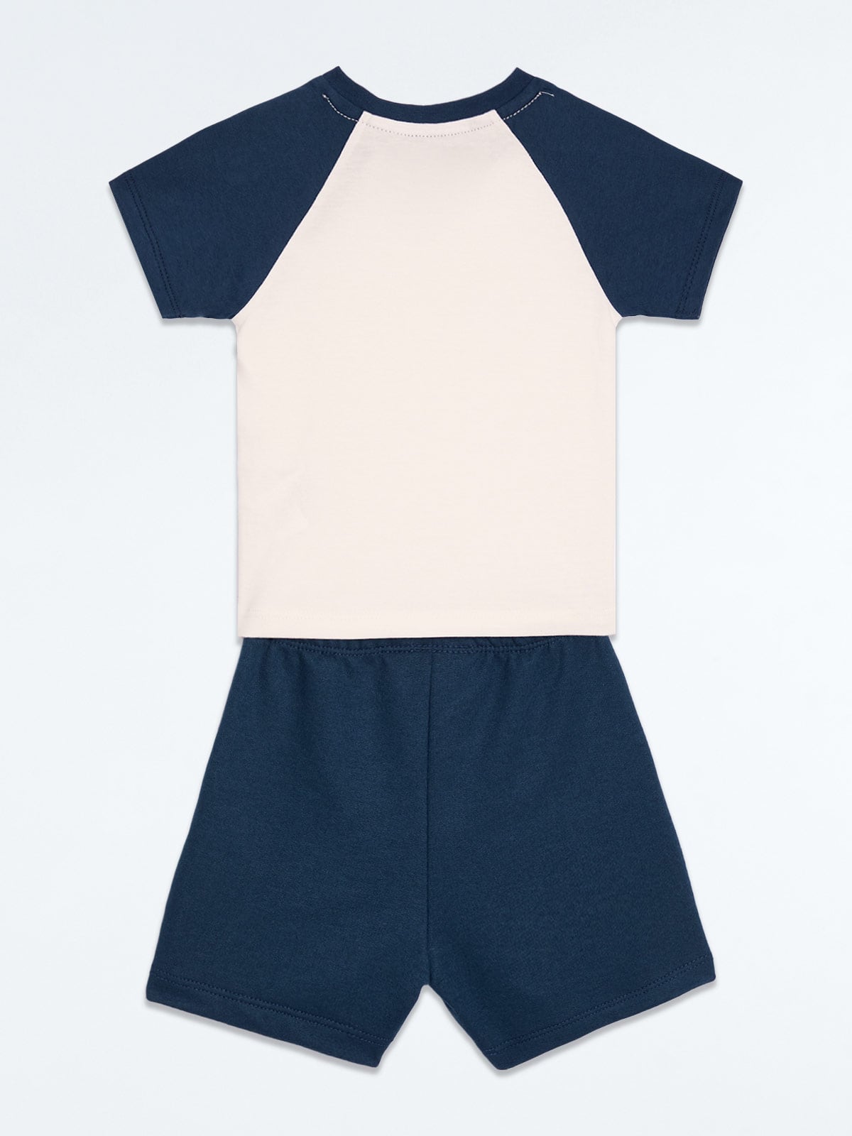 CONJUNTO RAGLAN POLO + SHORT BEBE NIÑO BABY HARVEST - 2