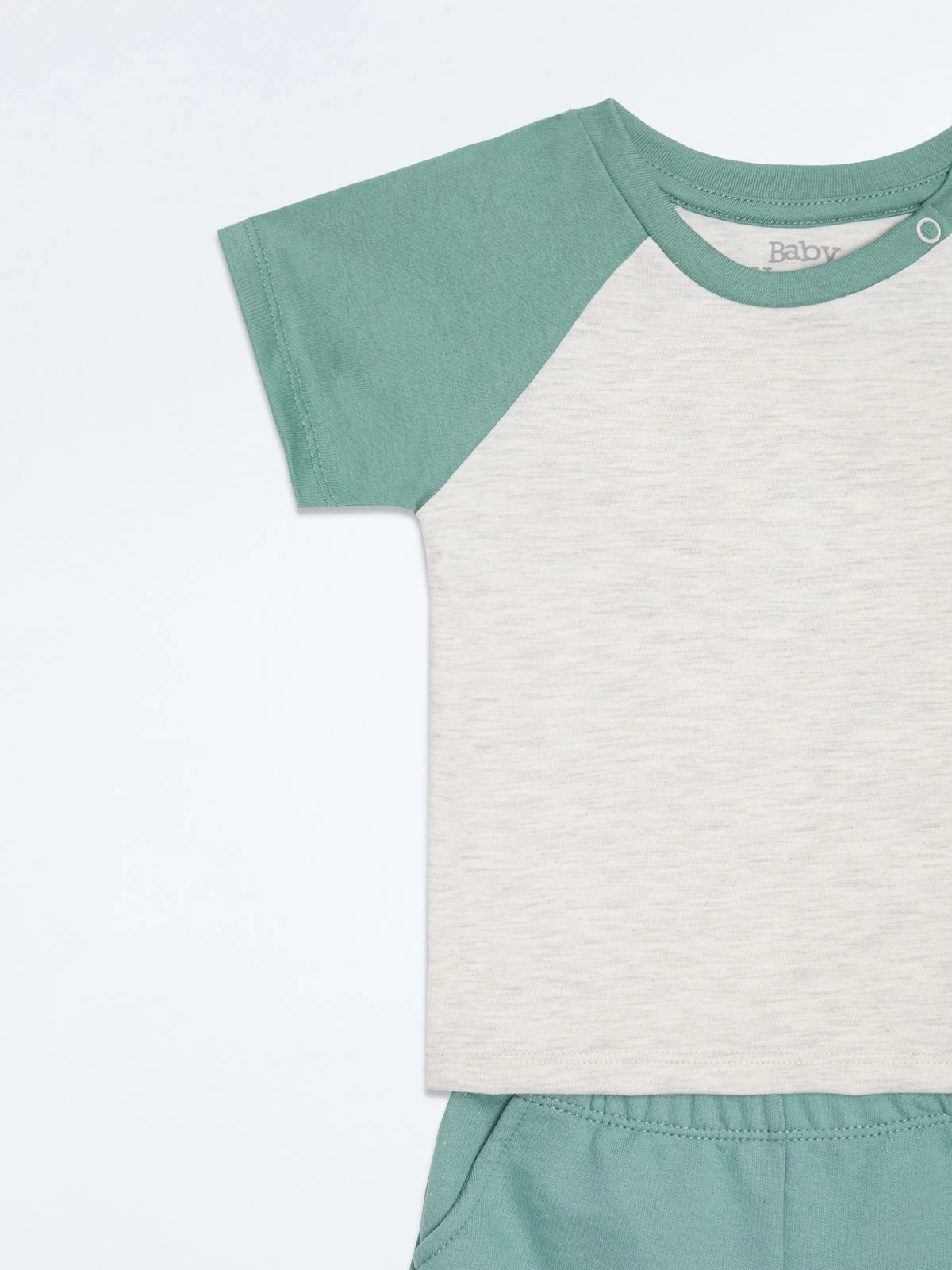 CONJUNTO RAGLAN POLO + SHORT BEBE NIÑO BABY HARVEST - 3