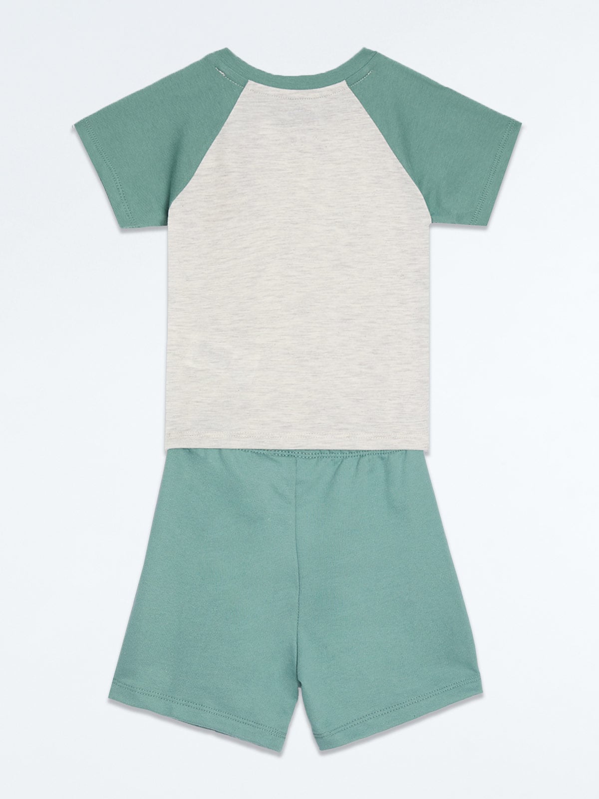 CONJUNTO RAGLAN POLO + SHORT BEBE NIÑO BABY HARVEST - 2