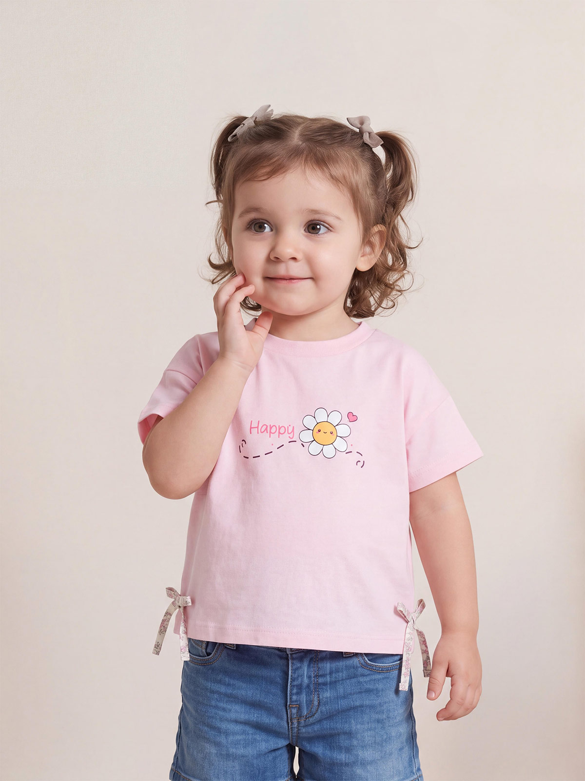 POLO MANGA CORTA BEBÉ NIÑA BABY HARVEST LAZOS - 1
