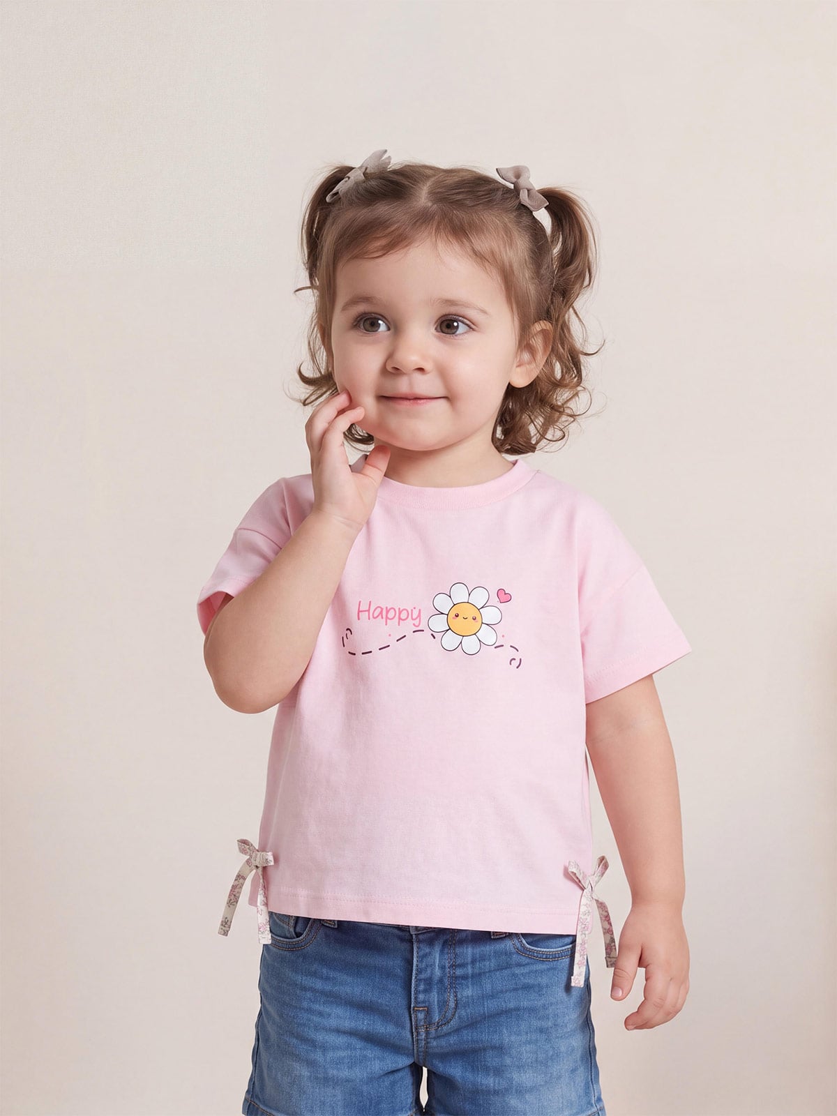 POLO MANGA CORTA BEBÉ NIÑA BABY HARVEST LAZOS - 1