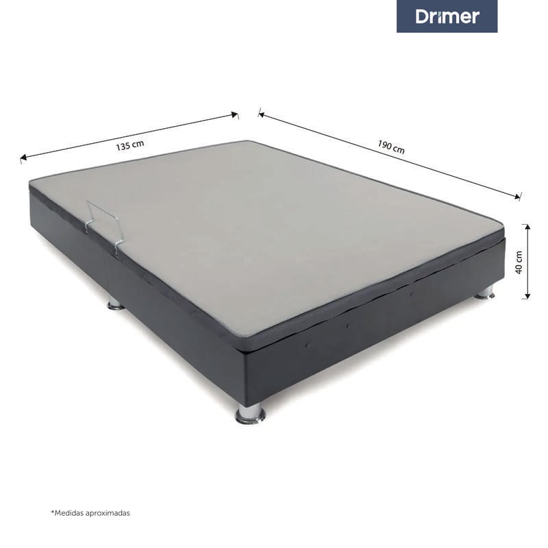 BASE DRIMER CAMA DIVÁN LAQUEADA 2 PLAZAS - 2