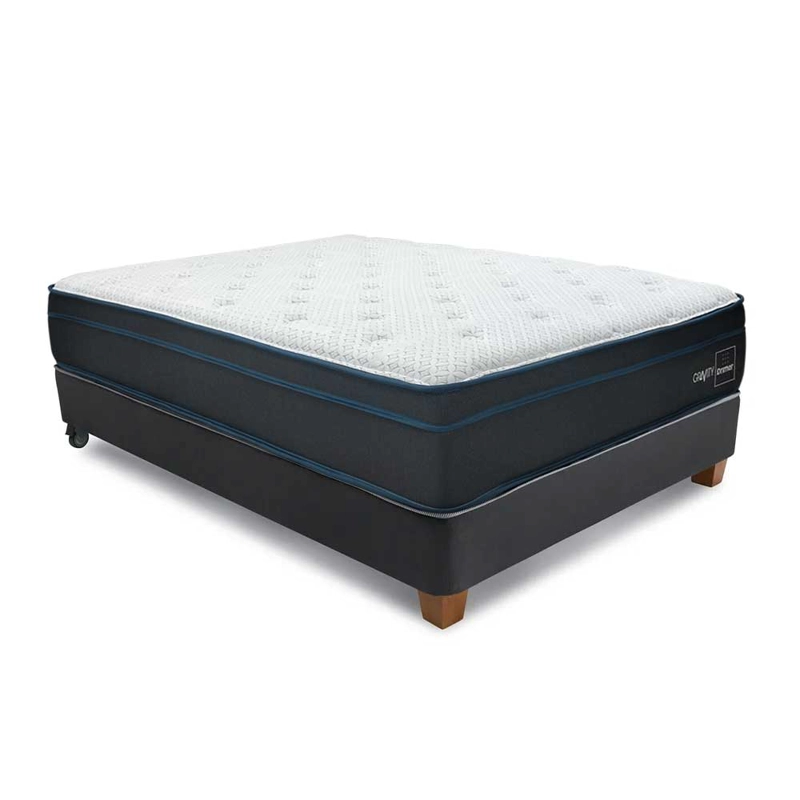 CAMA AMERICANA DRIMER GRAVITY 1.5 PLAZAS GRIS - 1