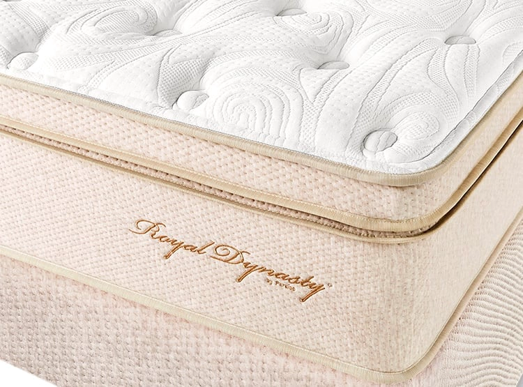 CAMA PARAÍSO ROYAL DYNASTY 2 PLAZAS CHAMPAGNE + 2 ALMOHADAS VISCO + PROTECTOR - 3
