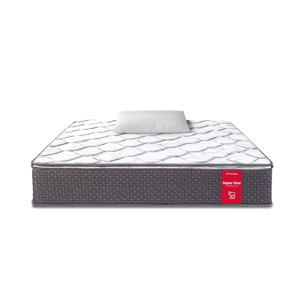 COLCHÓN PARAÍSO SUPER STAR 1.5 PLAZAS + 1 ALMOHADA + PROTECTOR - 3