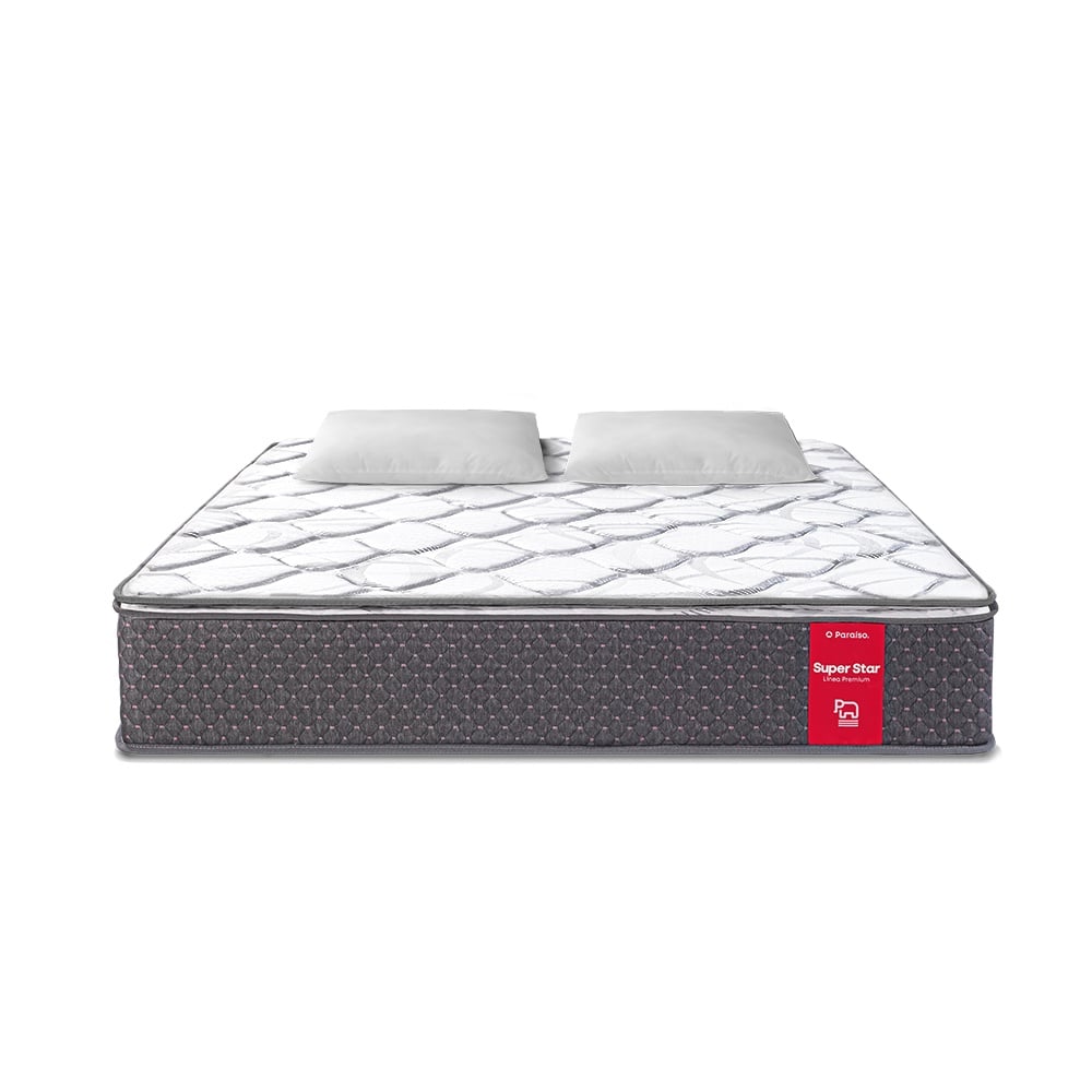 COLCHÓN PARAÍSO SUPER STAR 2 PLAZAS + 2 ALMOHADAS + PROTECTOR - 3
