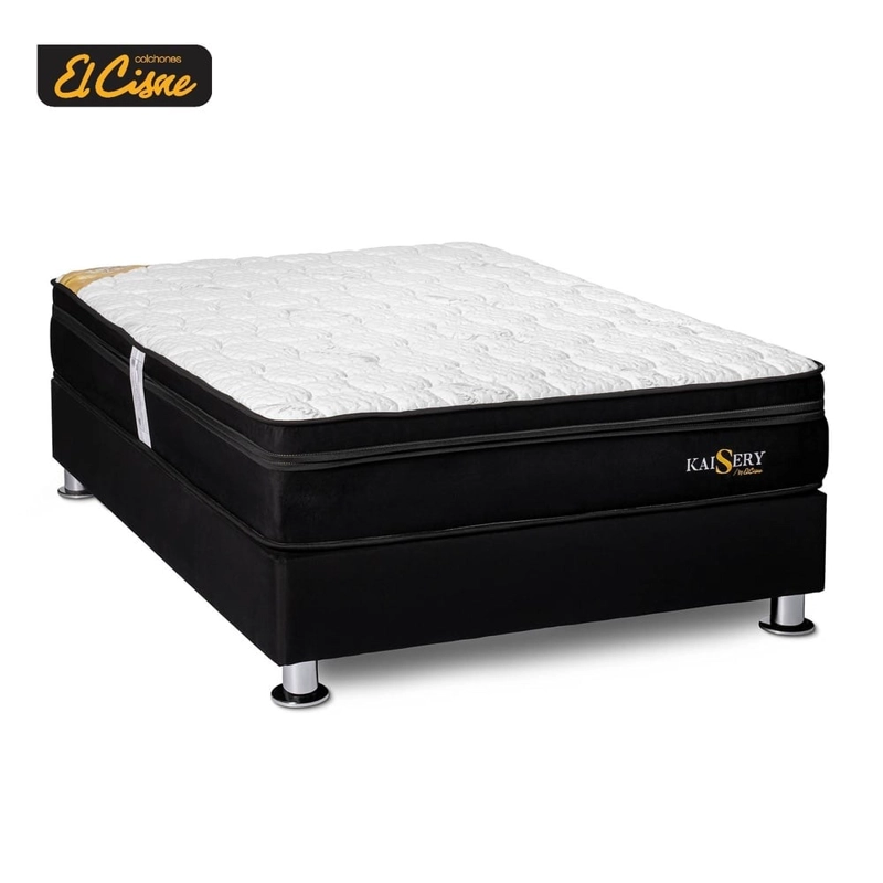 CAMA AMERICANA EL CISNE KAYSERI 2 PLAZAS GRIS - 1