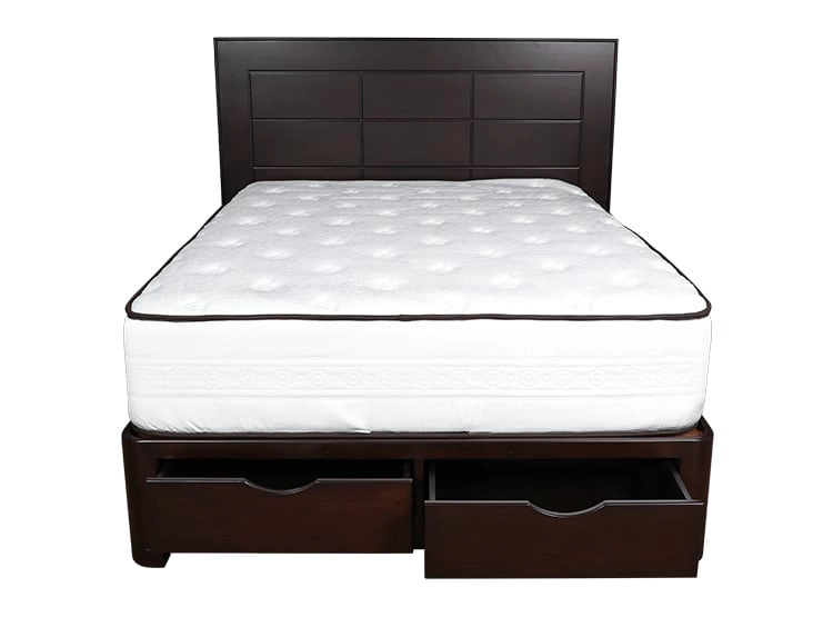 DORMITORIO EL CISNE REN QUEEN CABECERA + BASE CON CAJONES - 3
