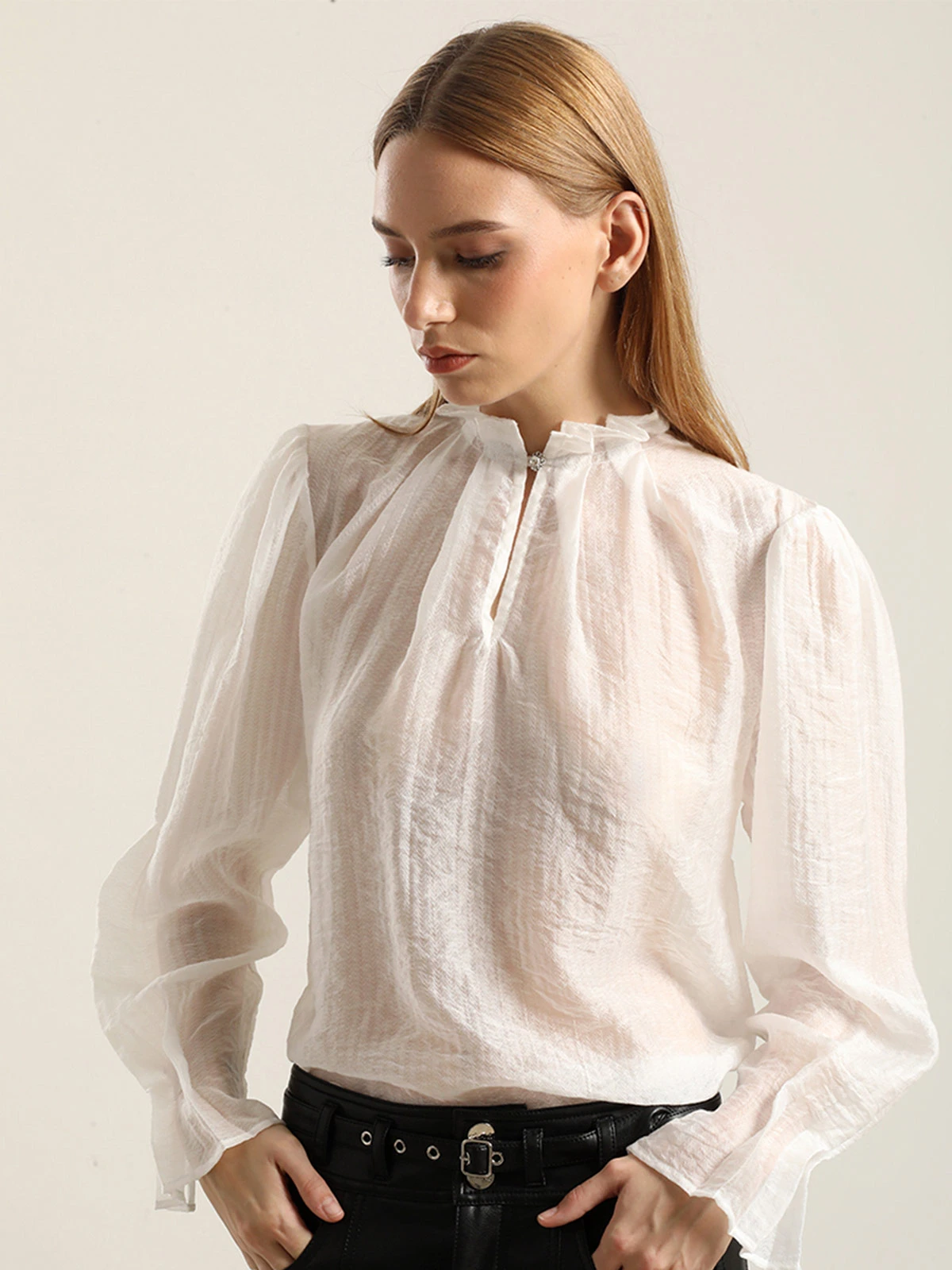 BLUSA MANGA LARGA MUJER LIOLA RETRO - 3