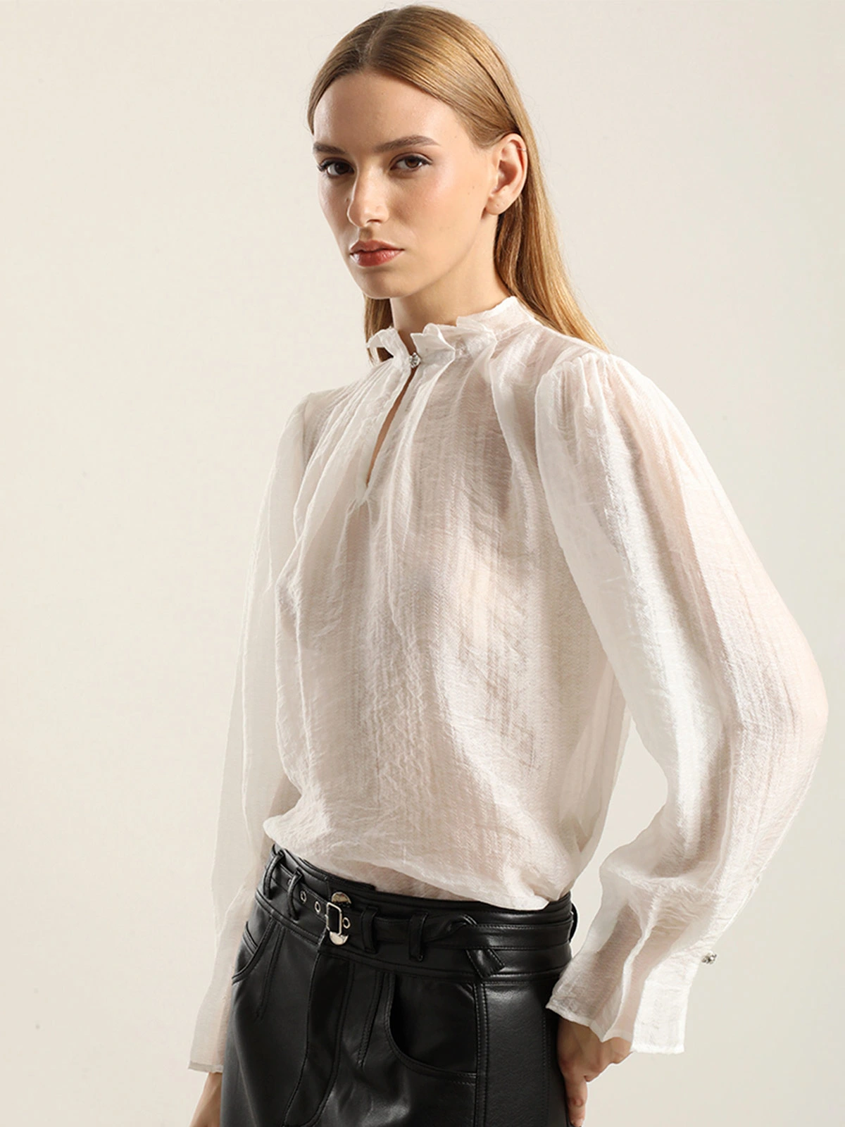 BLUSA MANGA LARGA MUJER LIOLA RETRO - 4