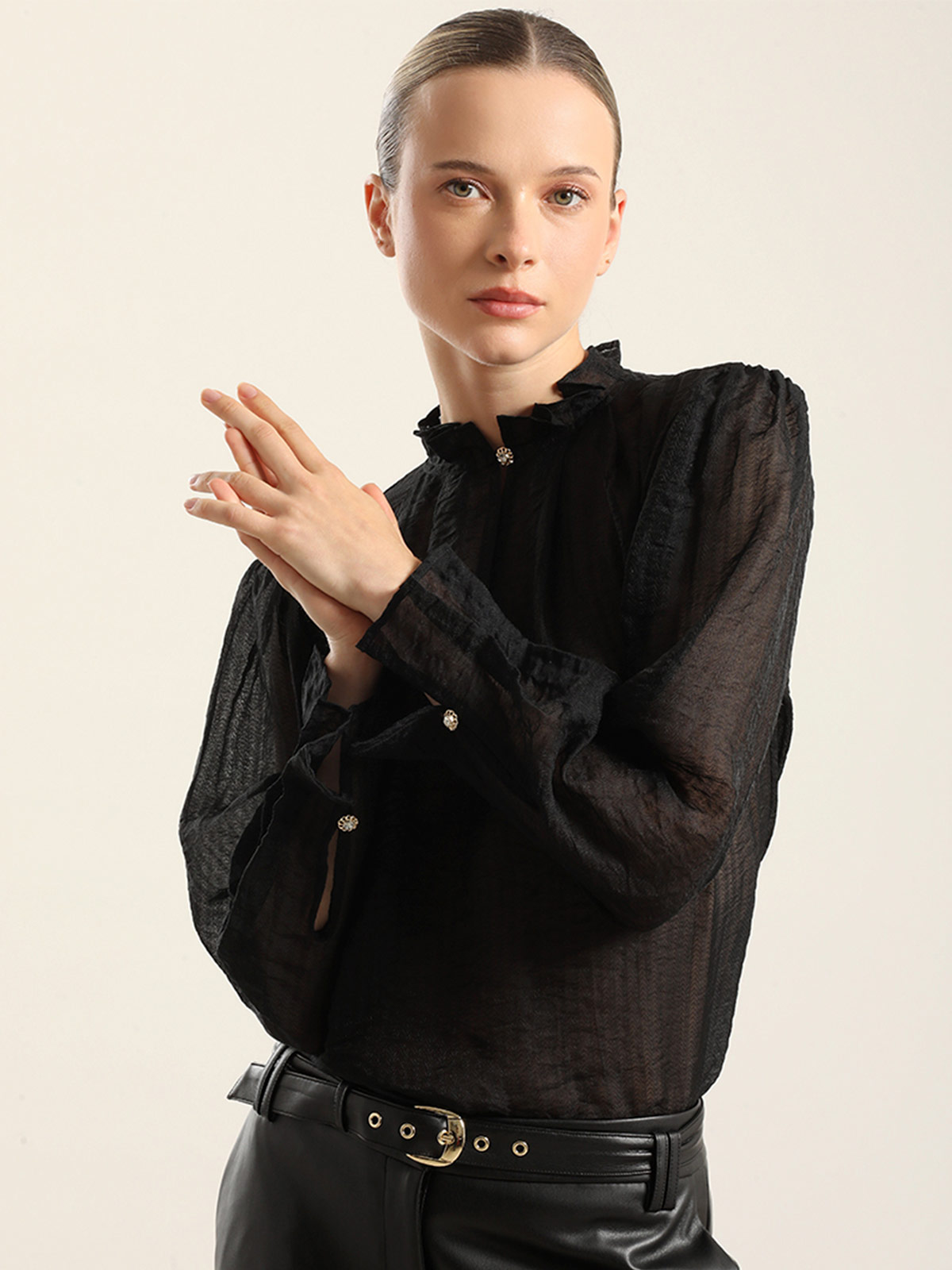 BLUSA MANGA LARGA MUJER LIOLA RETRO - 2