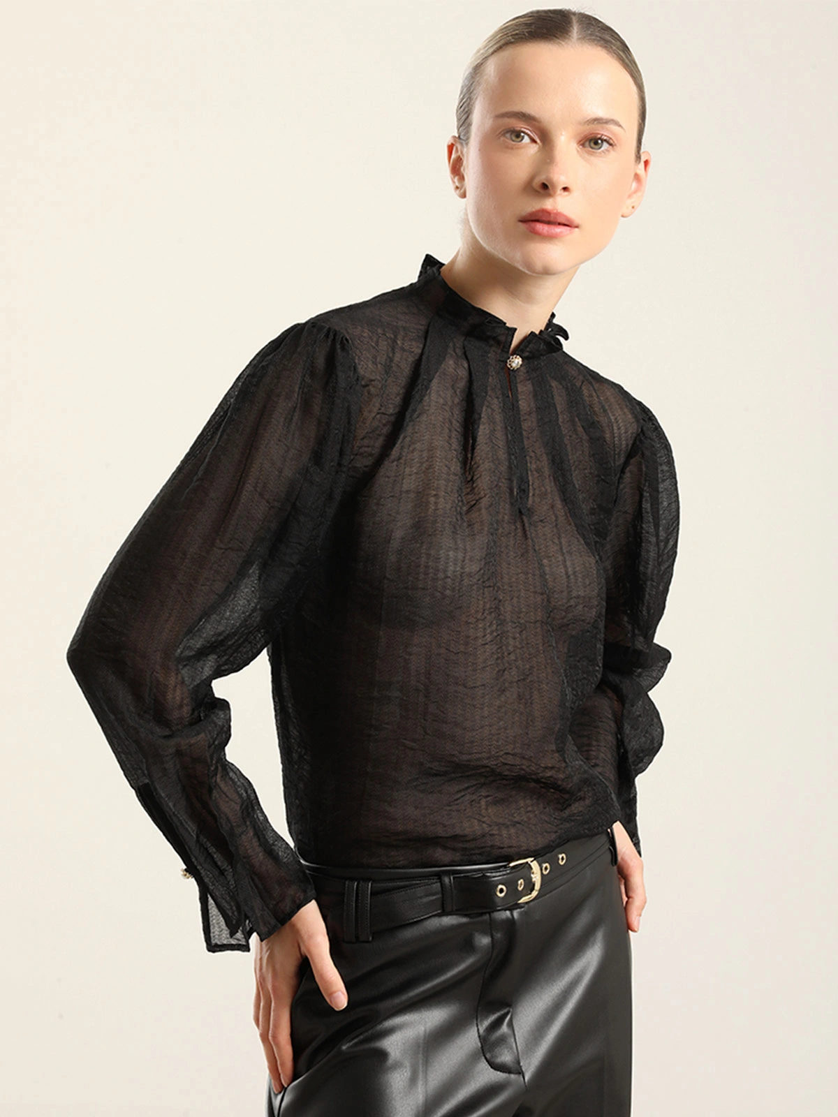 BLUSA MANGA LARGA MUJER LIOLA RETRO - 3