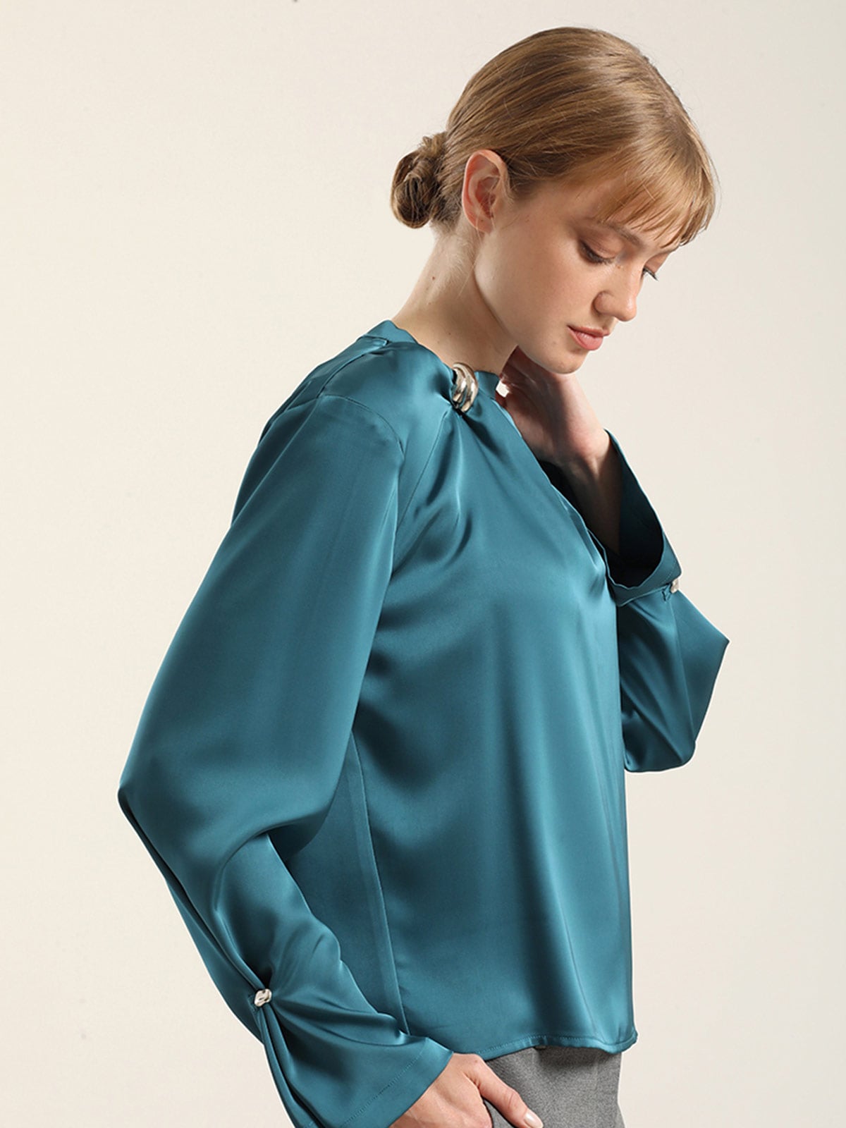 BLUSA MANGA LARGA MUJER LIOLA RETRO - 4