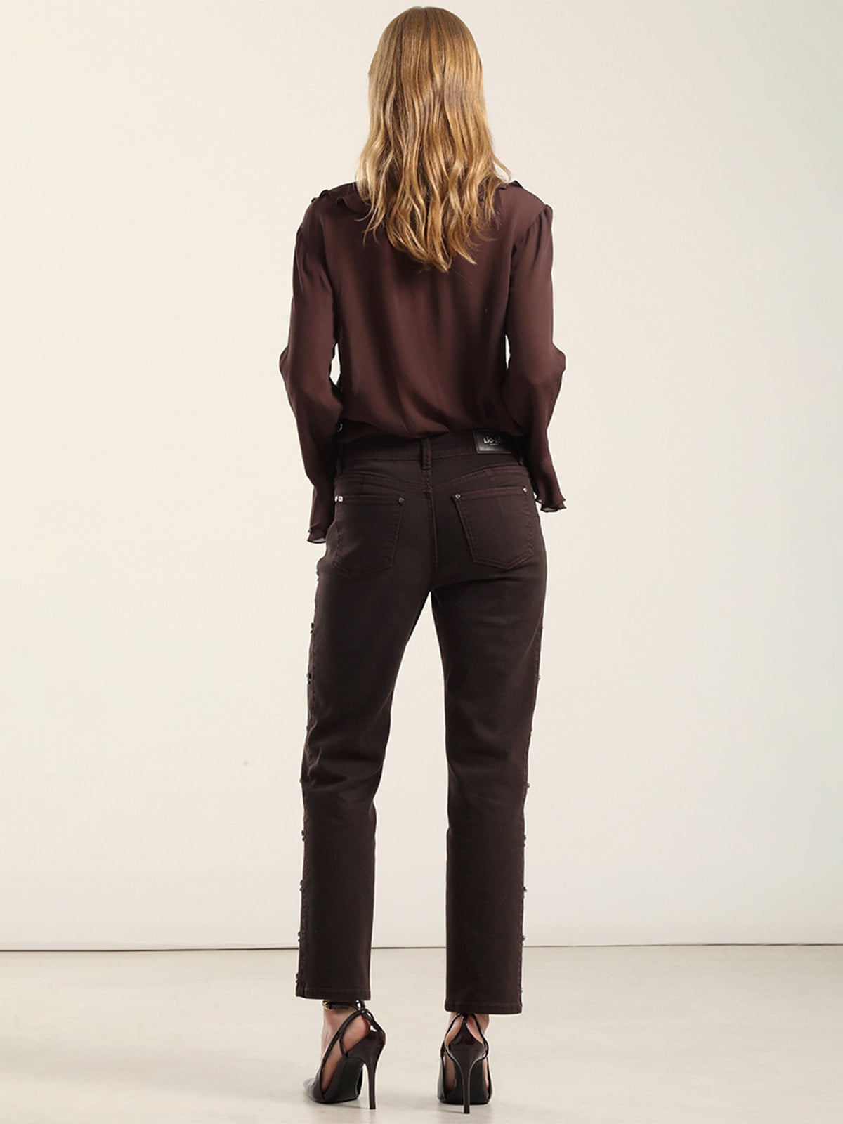 JEAN MUJER LIOLA COLOR SLIM TACHAS - 5