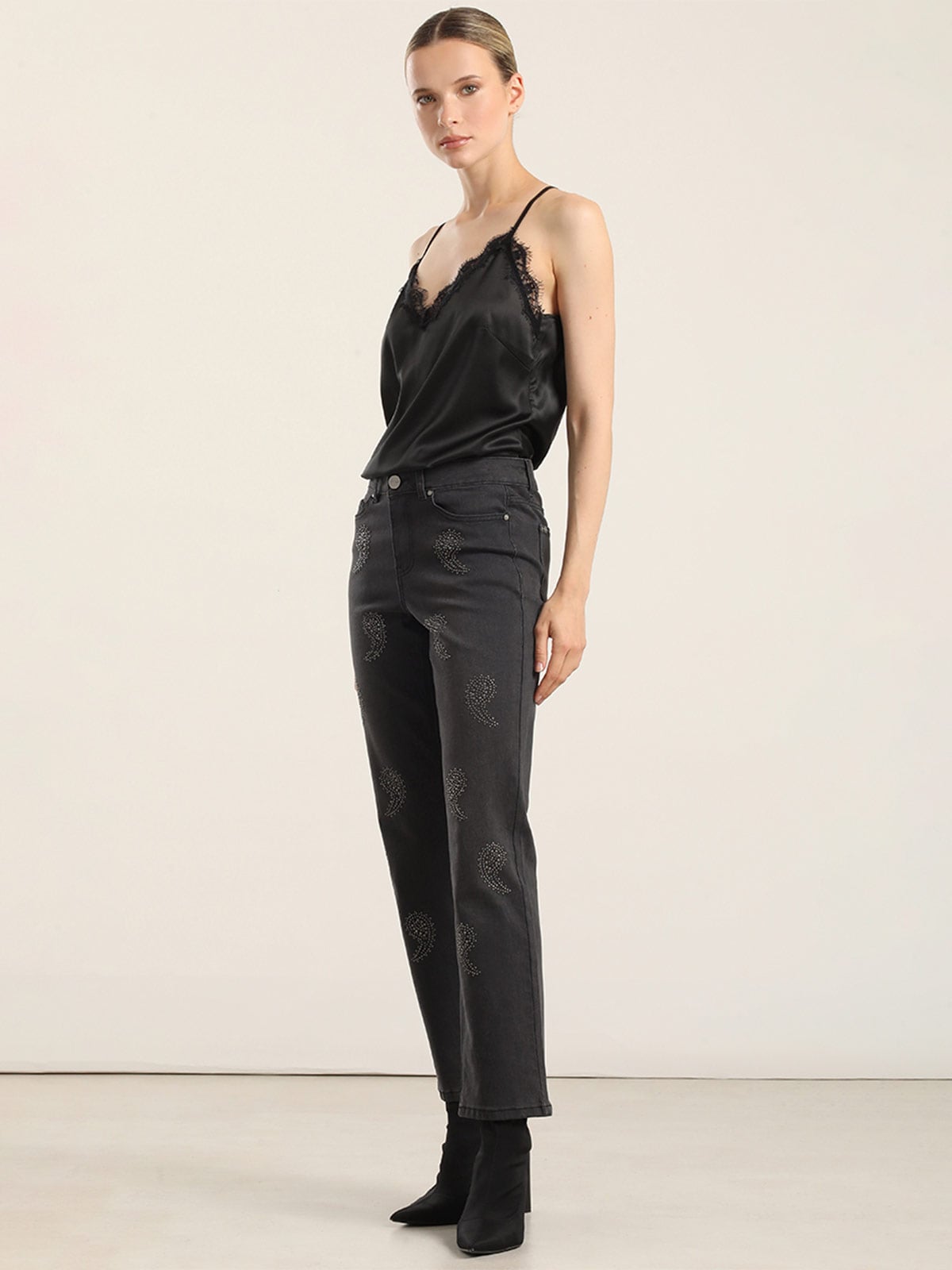 JEAN SLIM MUJER LIOLA AMEBAS TACHAS - 2