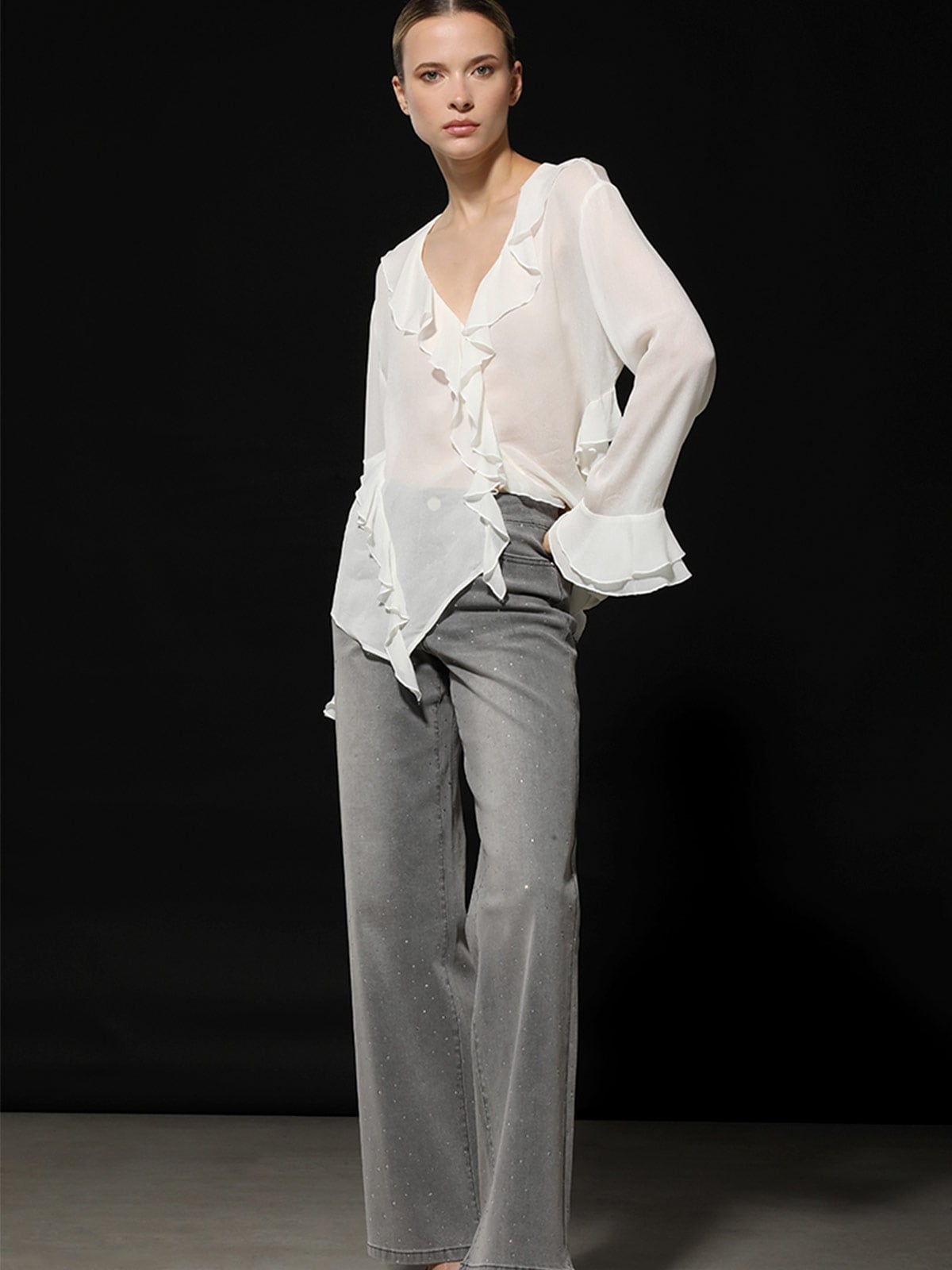 JEAN STRAIGHT MUJER LIOLA STRASS - 2