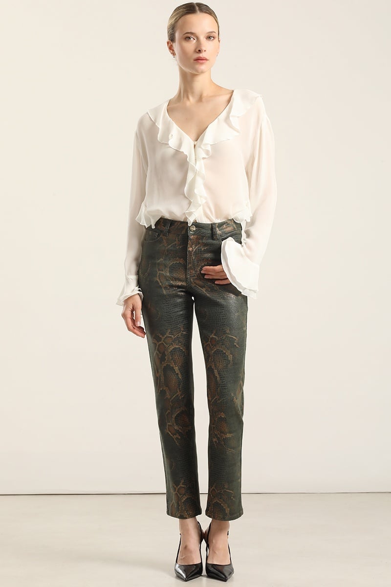 PANTALÓN SKINNY MUJER LIOLA PITON FOLIA - 1