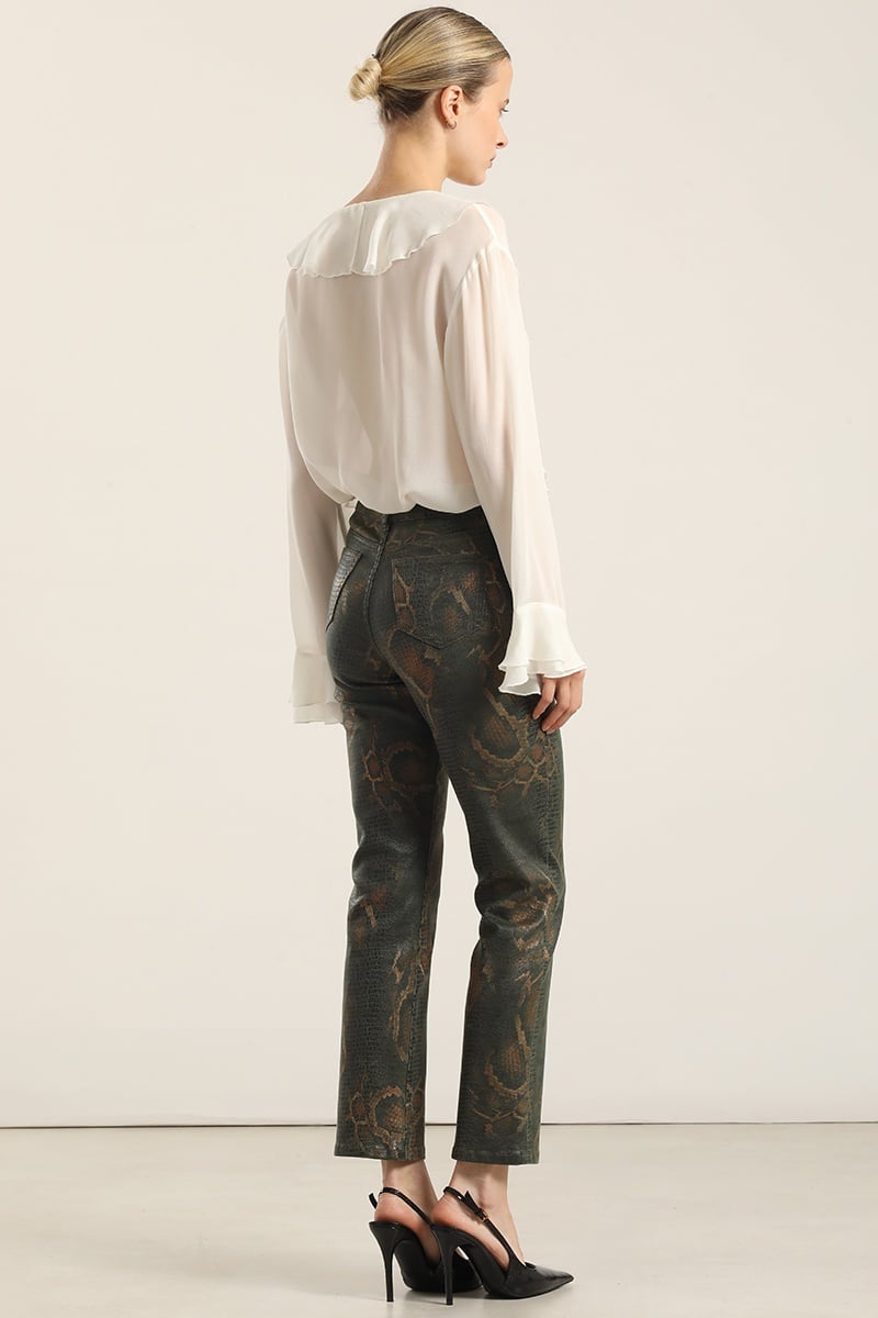 PANTALÓN SKINNY MUJER LIOLA PITON FOLIA - 5