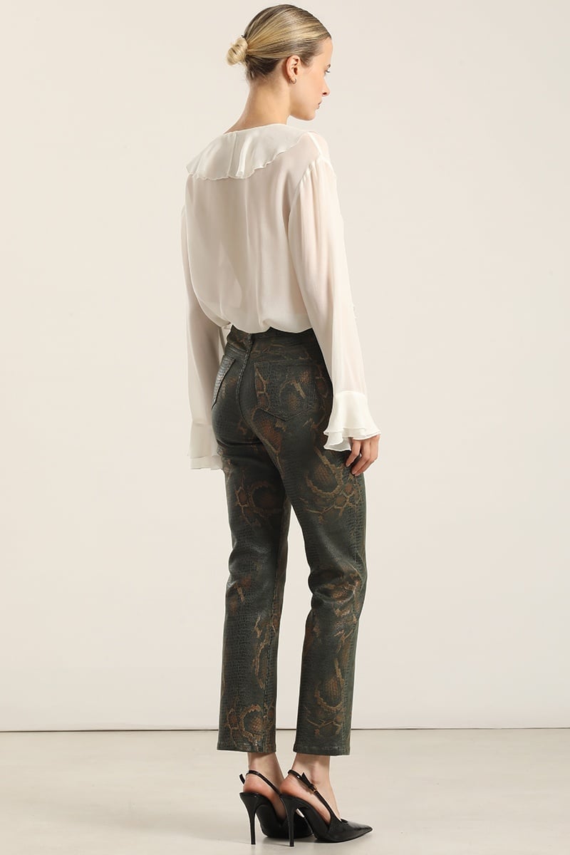 PANTALÓN SKINNY MUJER LIOLA PITON FOLIA - 5