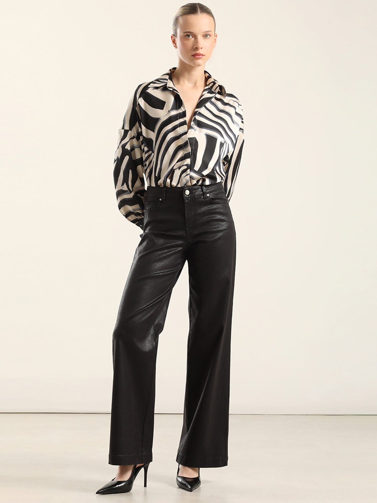PANTALÓN RECTO MUJER LIOLA FOLIA CROCCO - 1