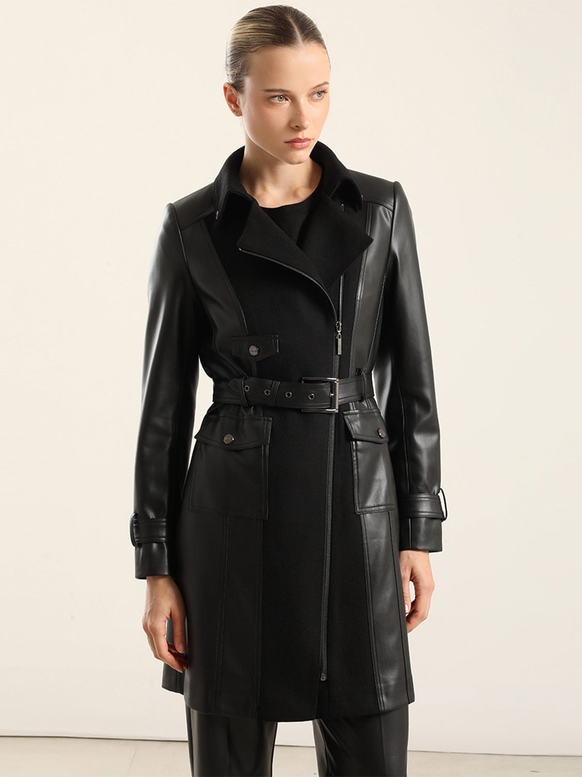 ABRIGO MUJER LIOLA BIKER MUFLON - 2