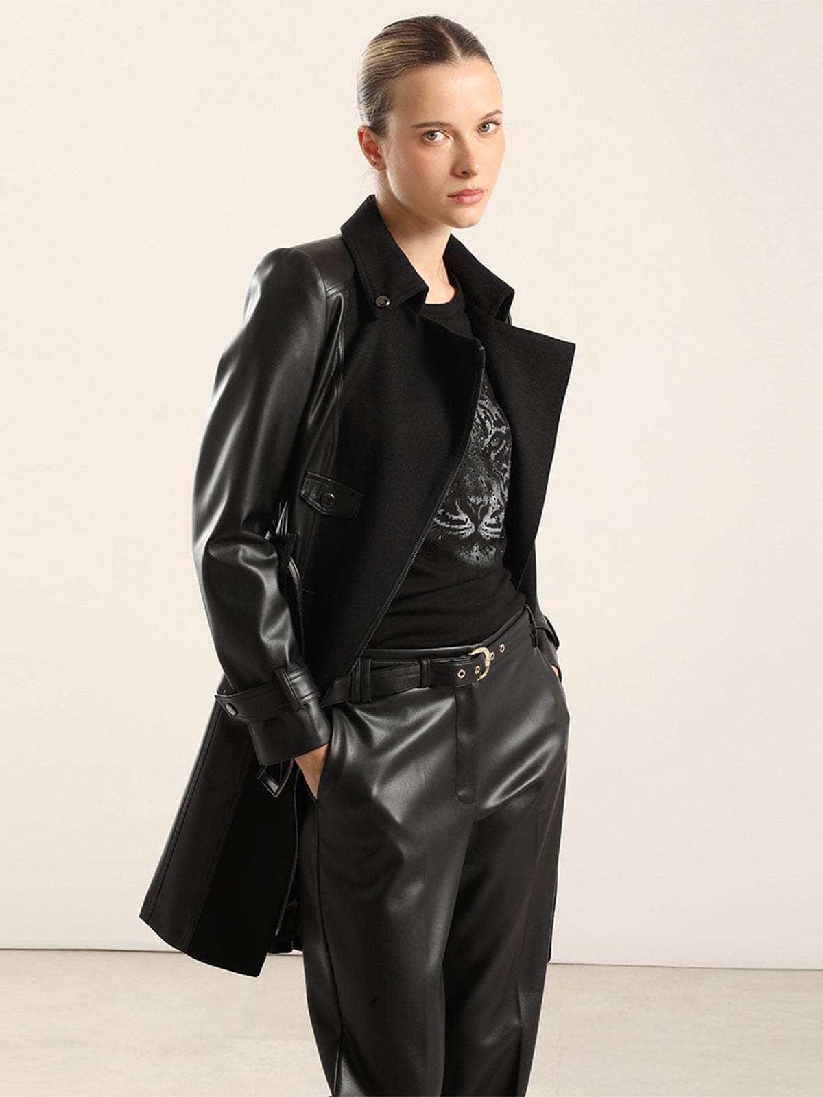 ABRIGO MUJER LIOLA BIKER MUFLON - 3