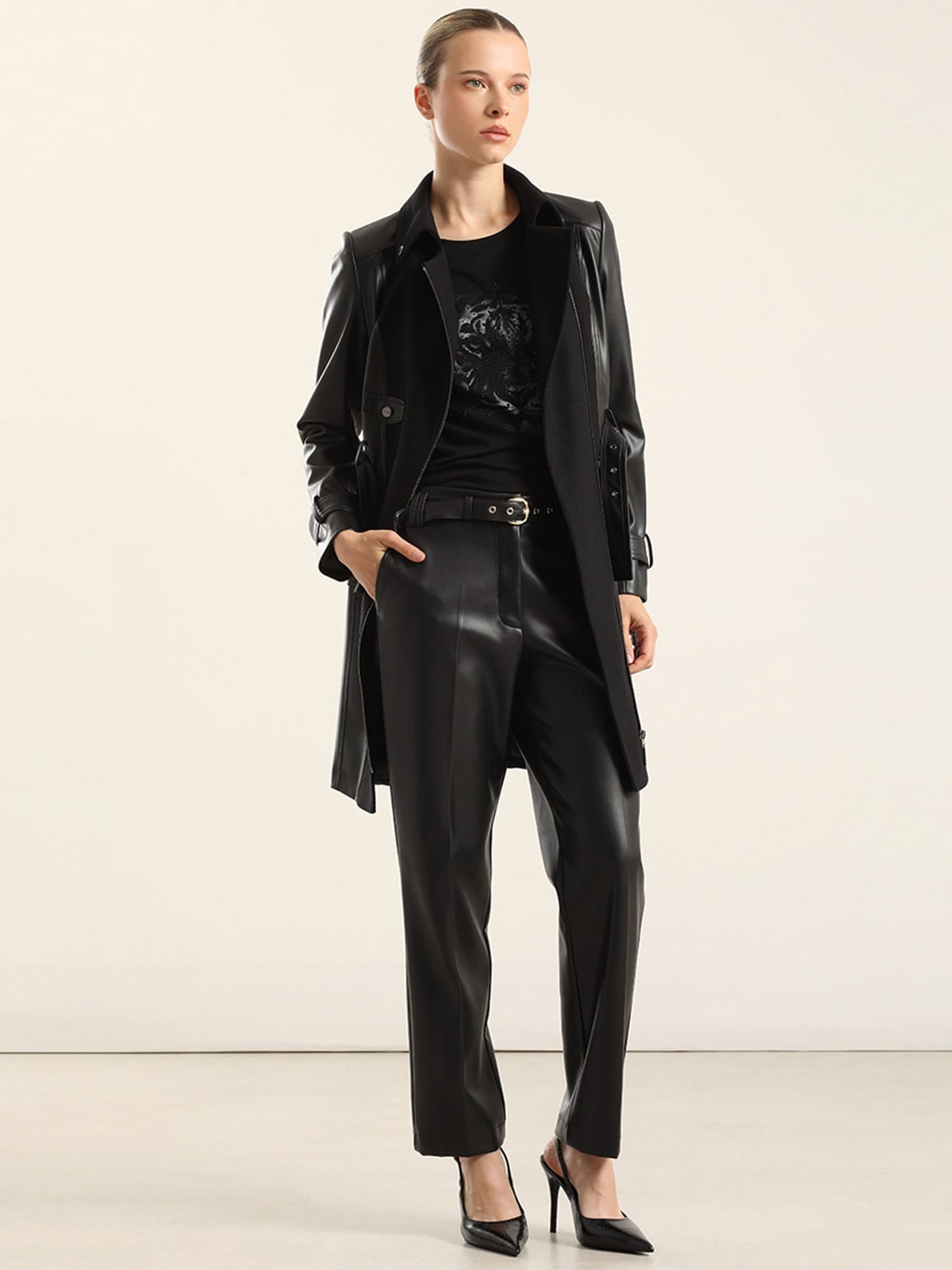 ABRIGO MUJER LIOLA BIKER MUFLON - 1