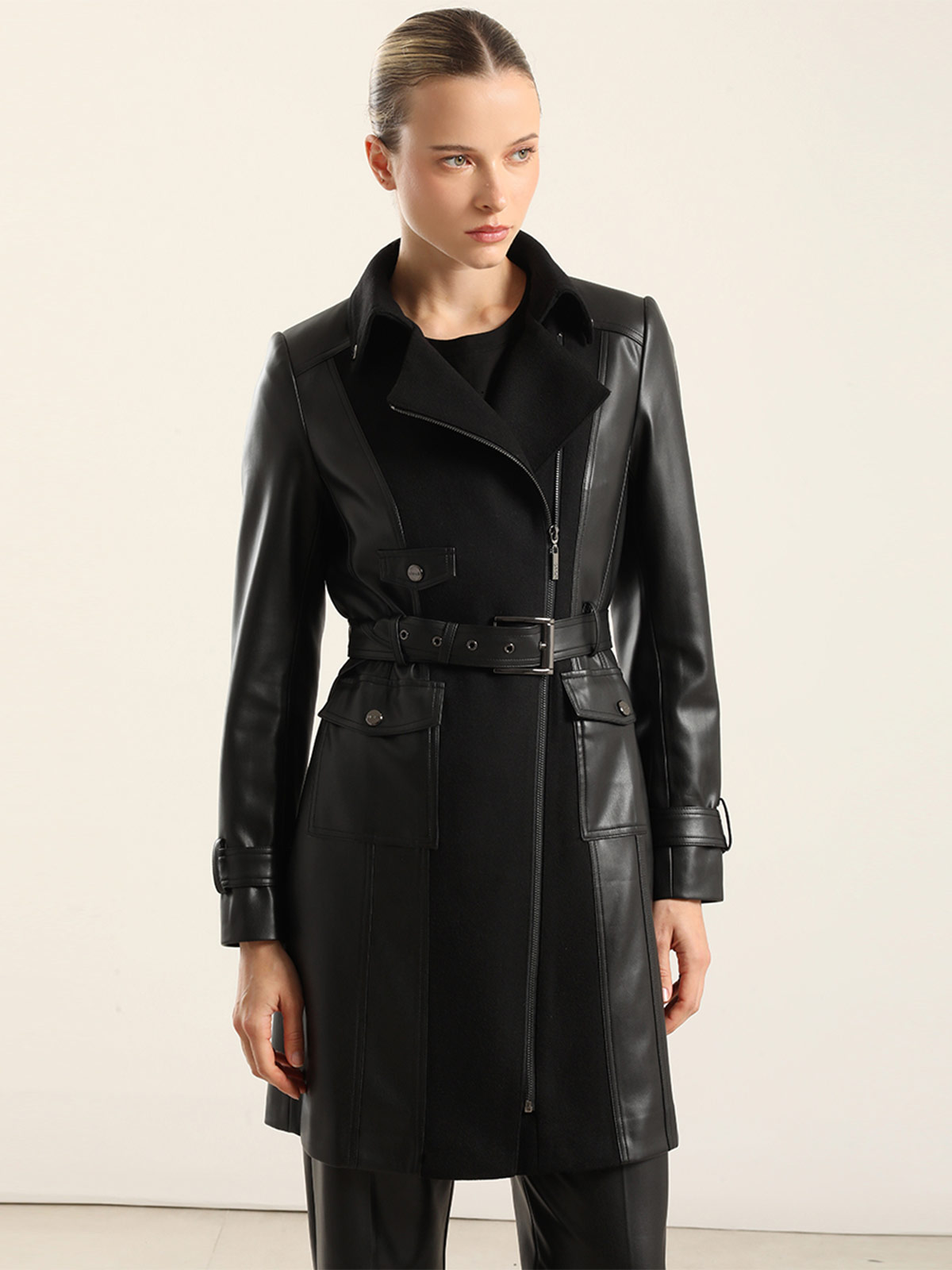 ABRIGO MUJER LIOLA BIKER MUFLON - 2
