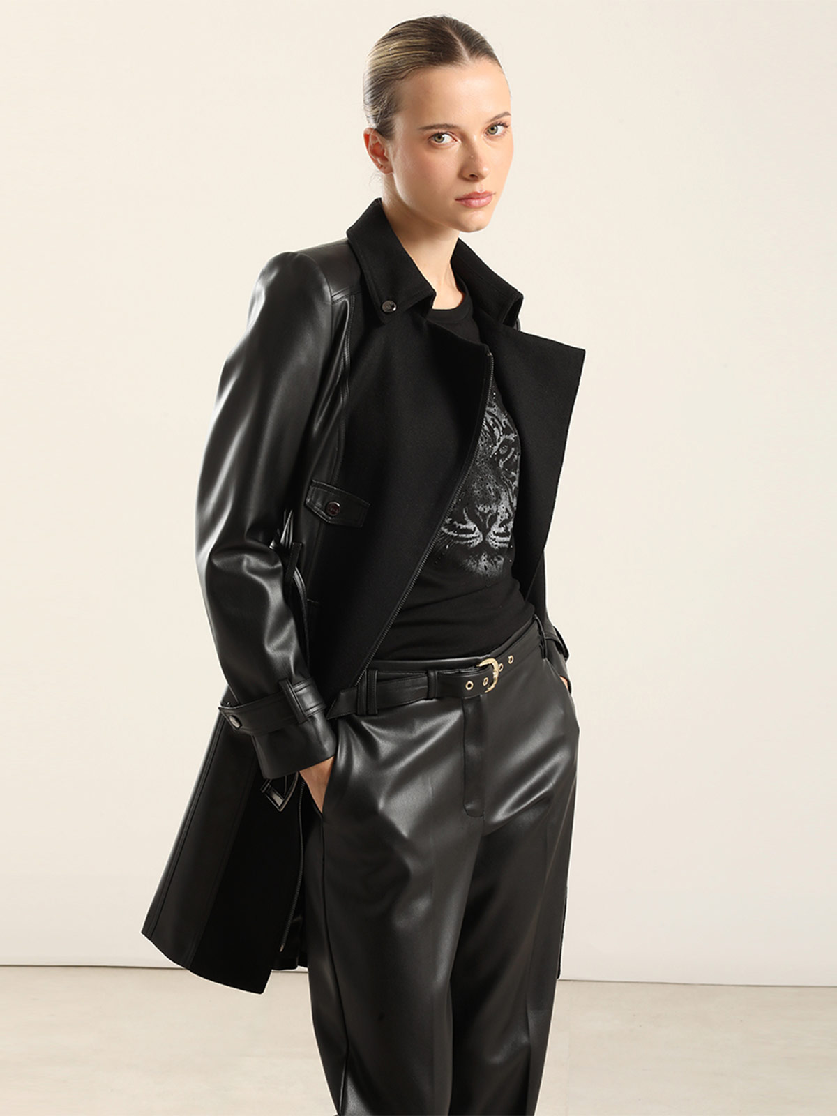 ABRIGO MUJER LIOLA BIKER MUFLON - 3