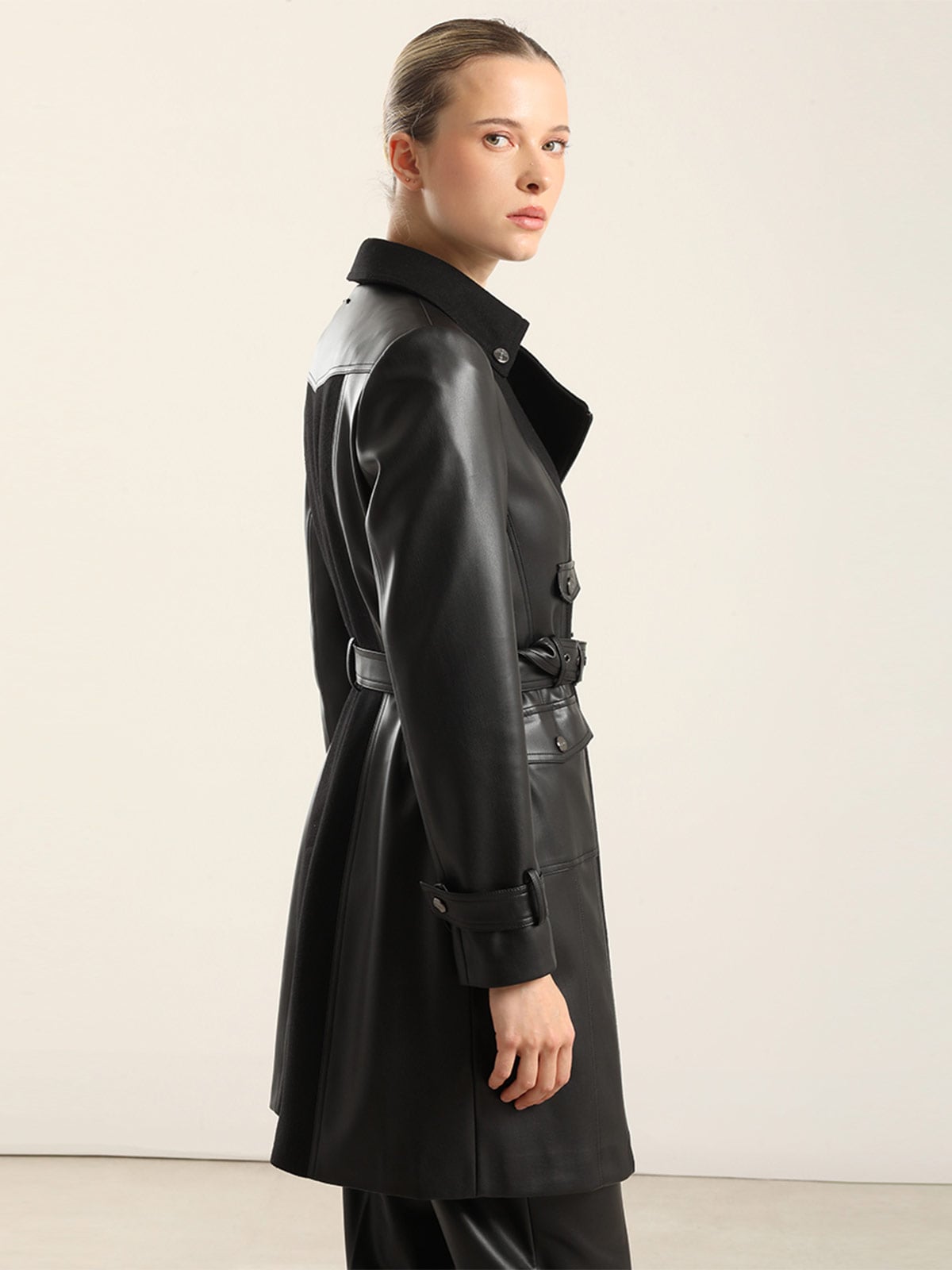 ABRIGO MUJER LIOLA BIKER MUFLON - 4