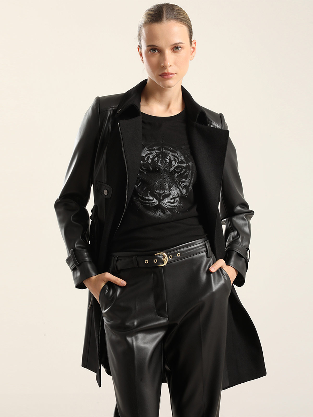 ABRIGO MUJER LIOLA BIKER MUFLON - 7