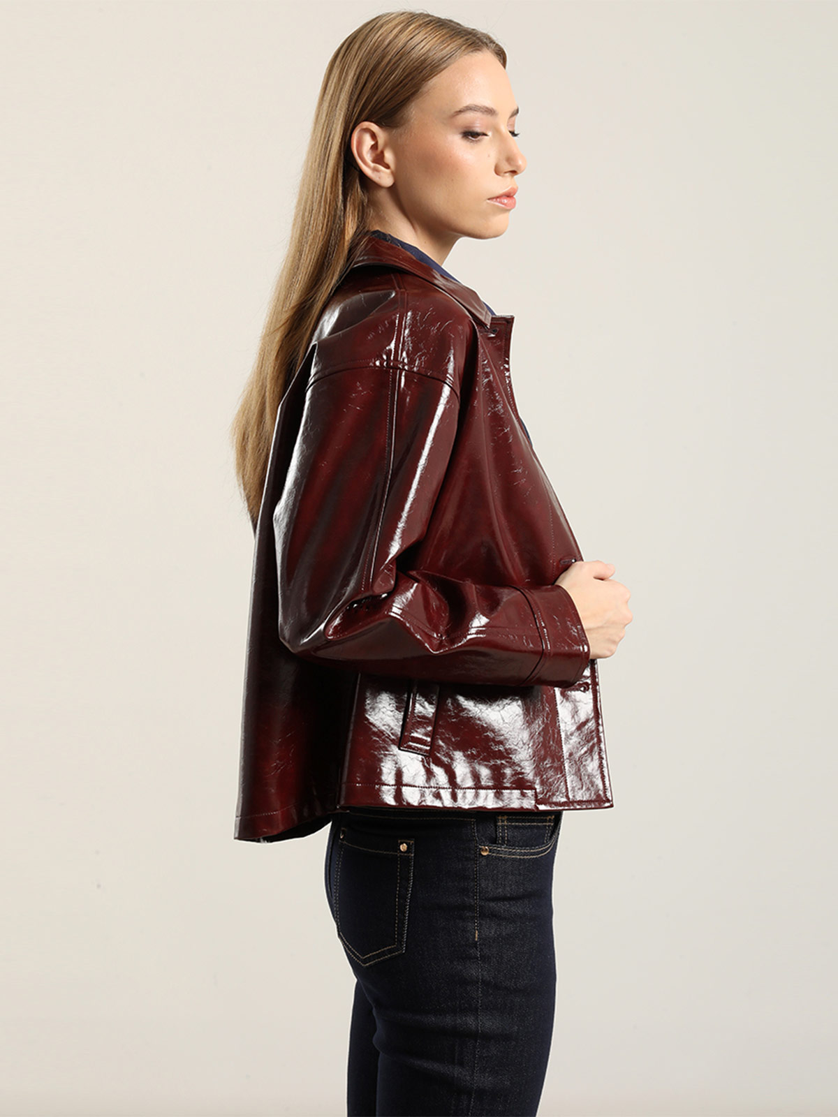 CHAQUETA MUJER LIOLA EFECTO CHAROL - 5