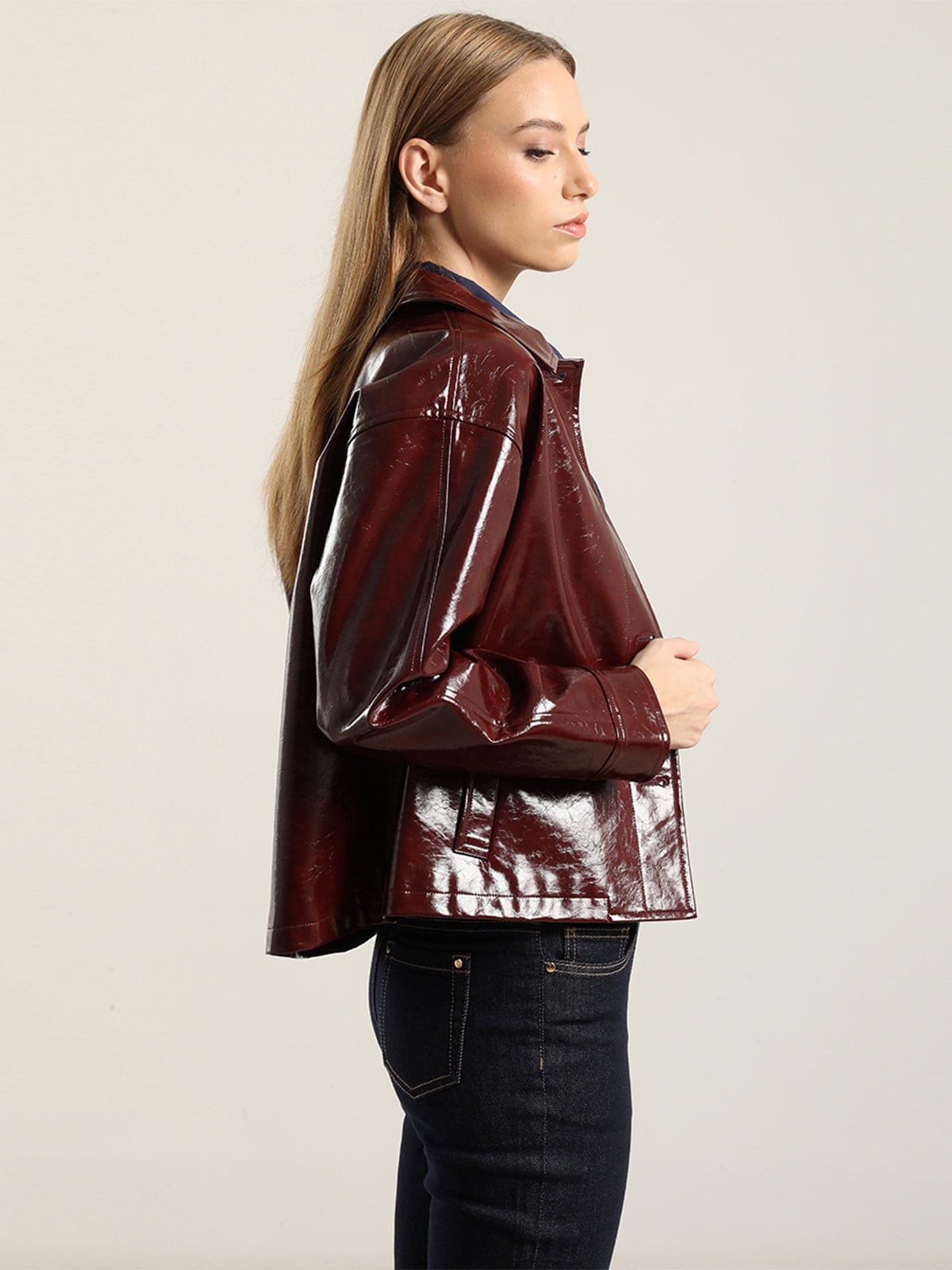 CHAQUETA MUJER LIOLA EFECTO CHAROL - 5