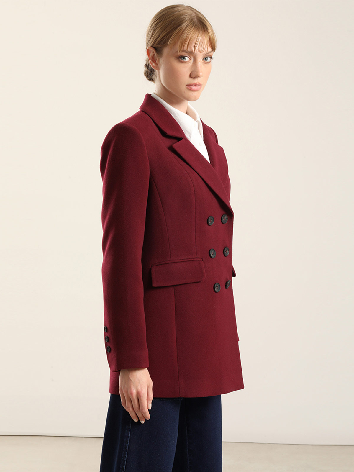 BLAZER MUJER LIOLA ENTALLADO DOBLE CRUCE - 6