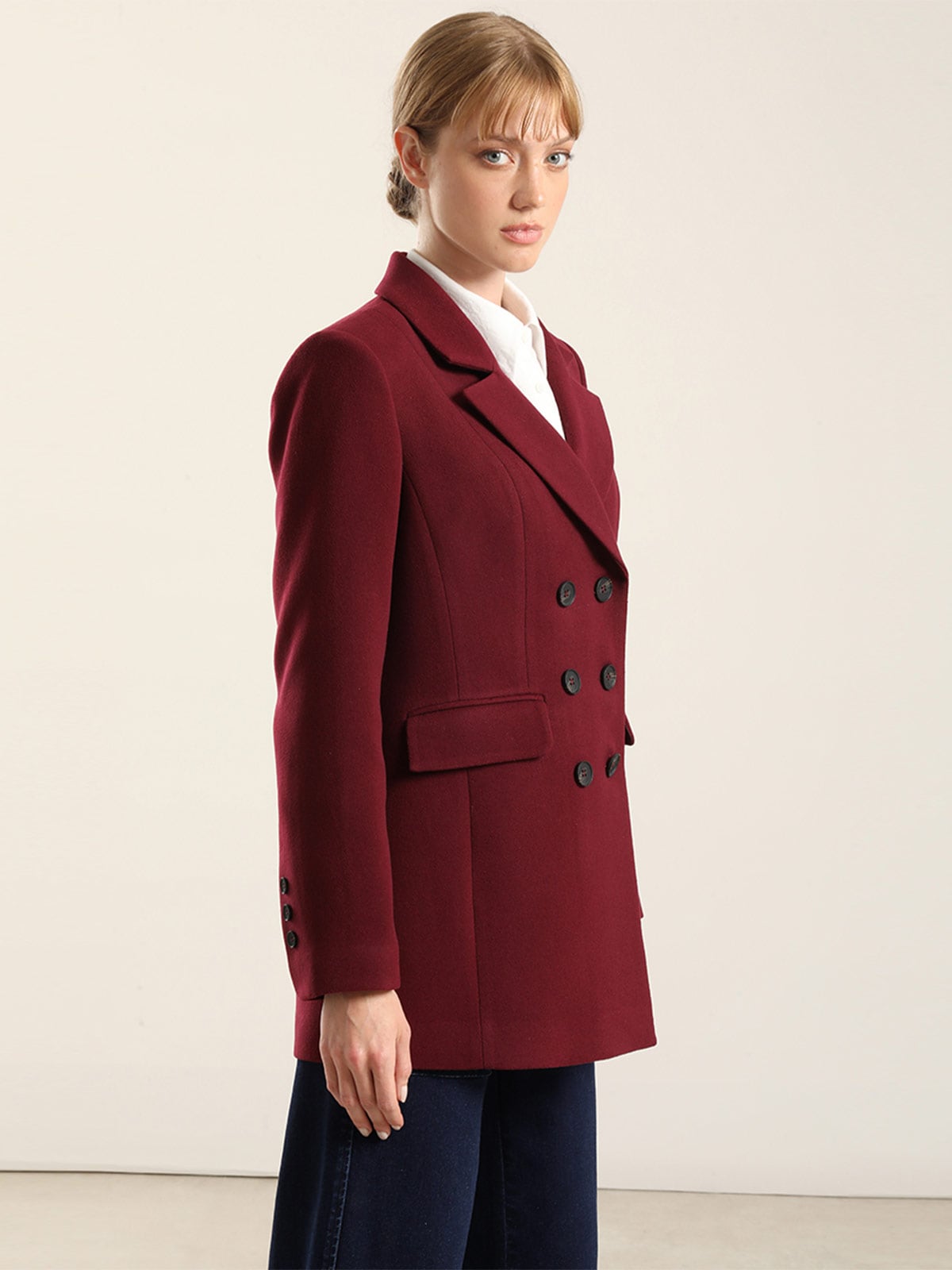 BLAZER MUJER LIOLA ENTALLADO DOBLE CRUCE - 6