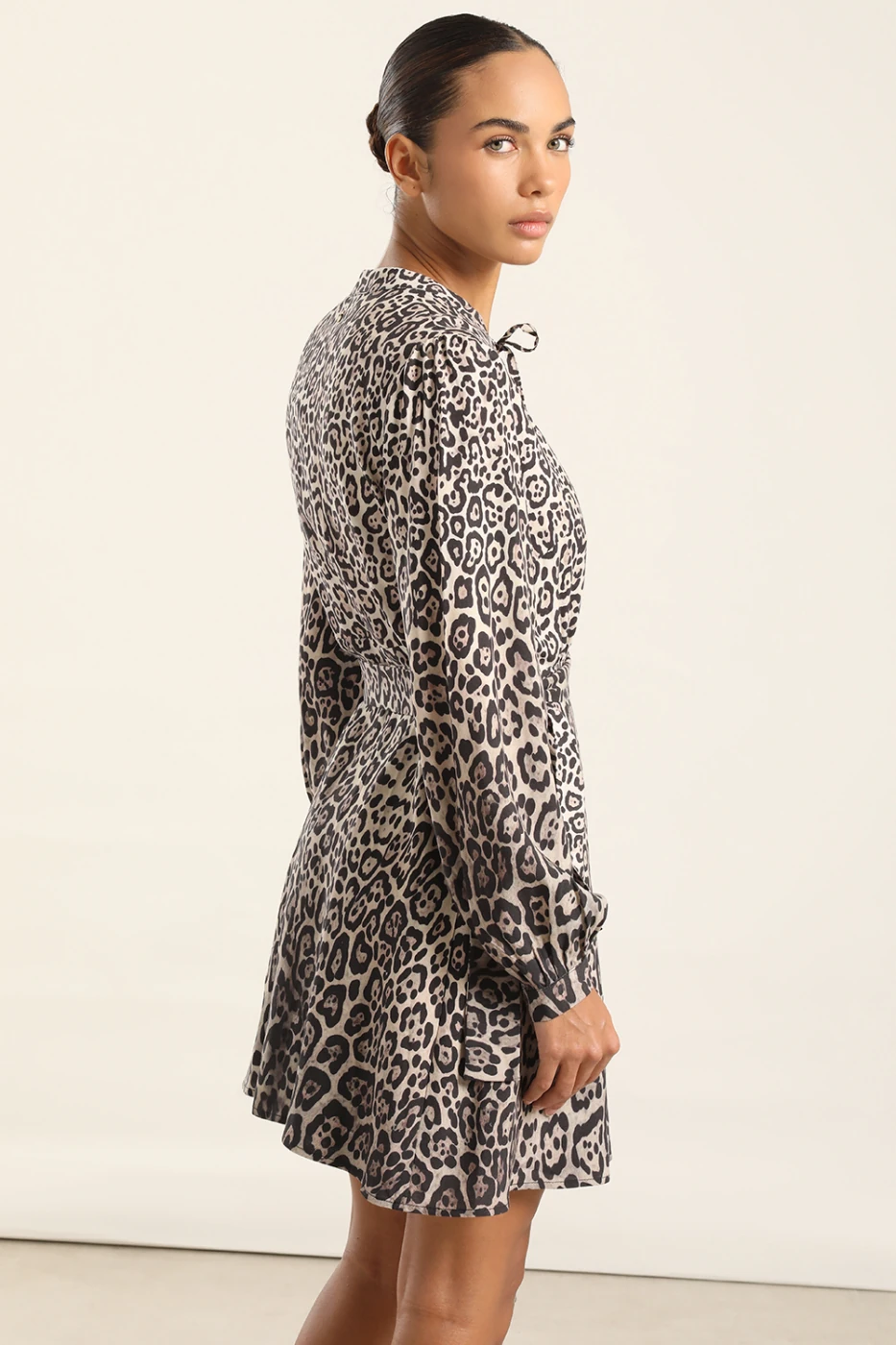 VESTIDO CORTO MUJER LIOLA ESTAMPADO ASIMETRICO - 3