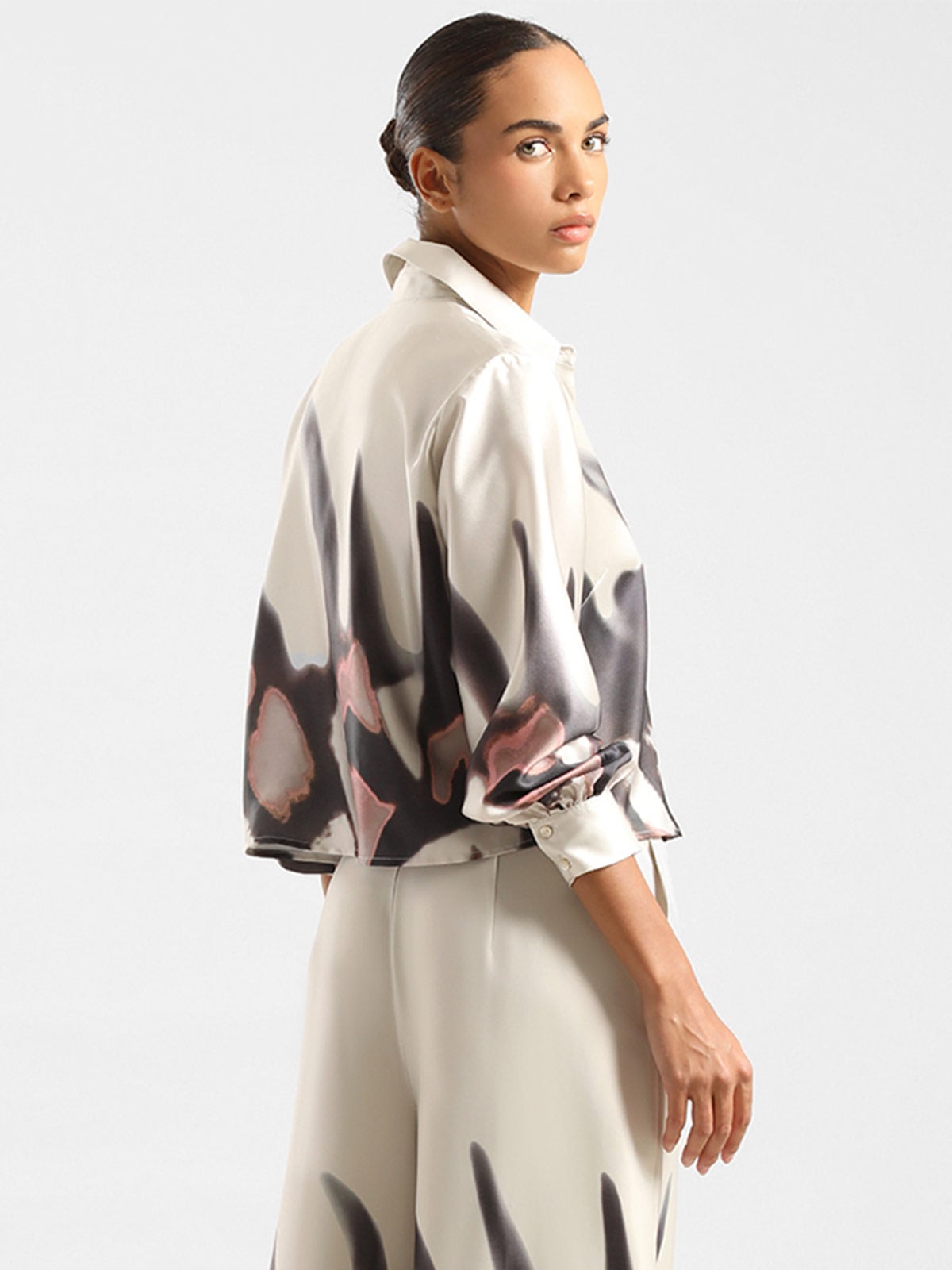 BLUSA MANGA LARGA SATIN MUJER LIOLA ESTAMPADO - 2