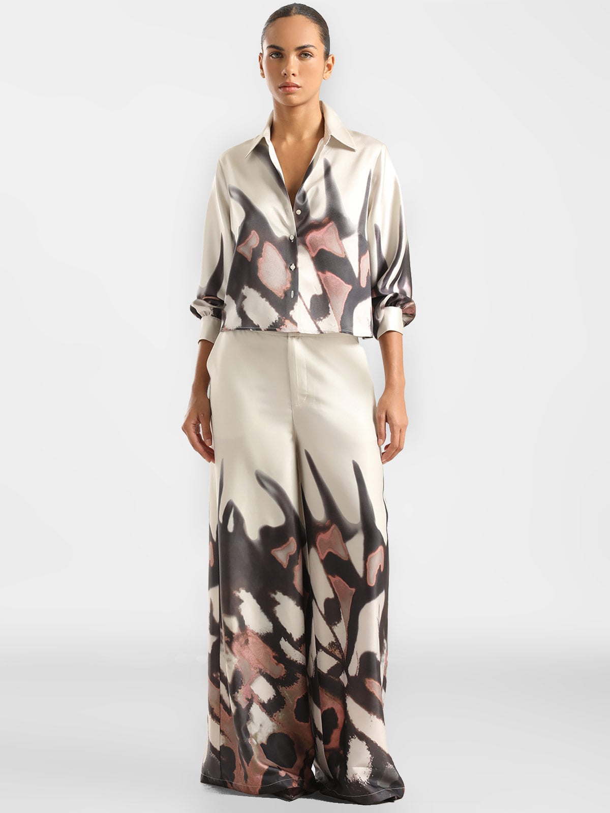 BLUSA MANGA LARGA SATIN MUJER LIOLA ESTAMPADO - 4