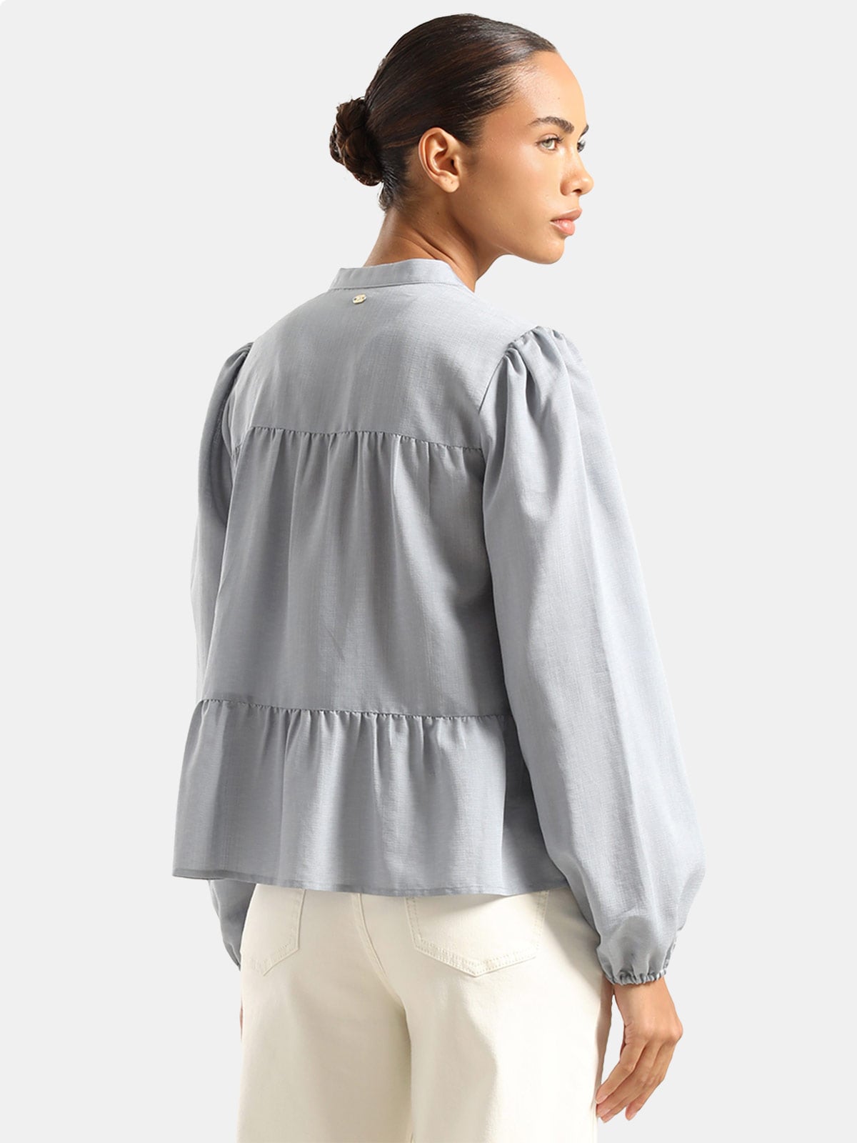 BLUSA MANGA LARGA MUJER LIOLA ROMANTICA PANELES - 2