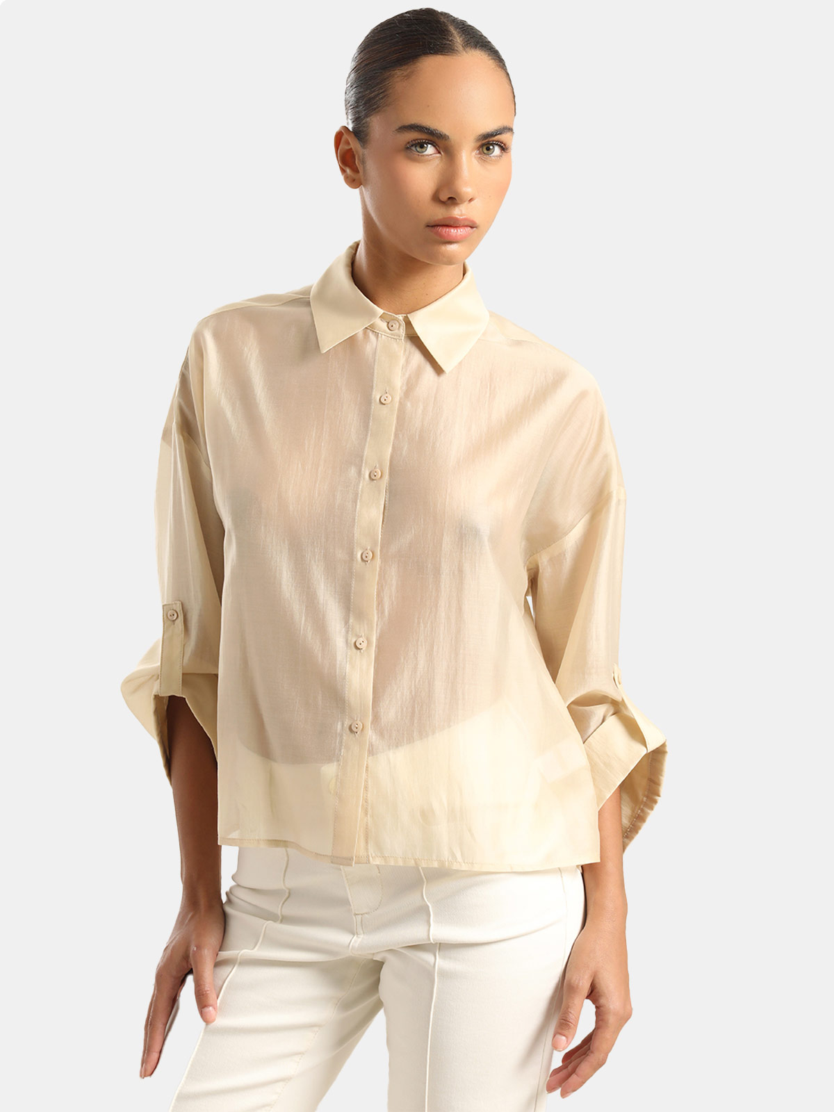BLUSA MANGA 3/4 MUJER LIOLA BOTONES - 1