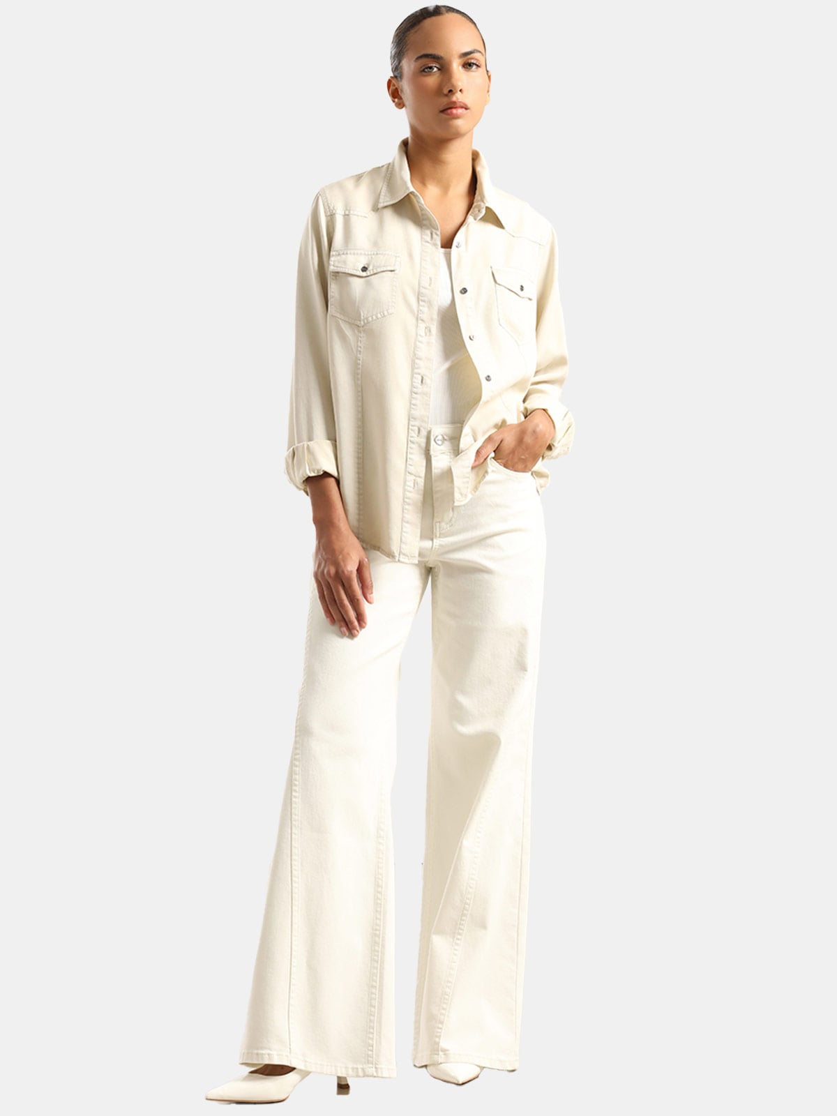 CAMISA MANGA LARGA LYOCELL MUJER LIOLA - 4