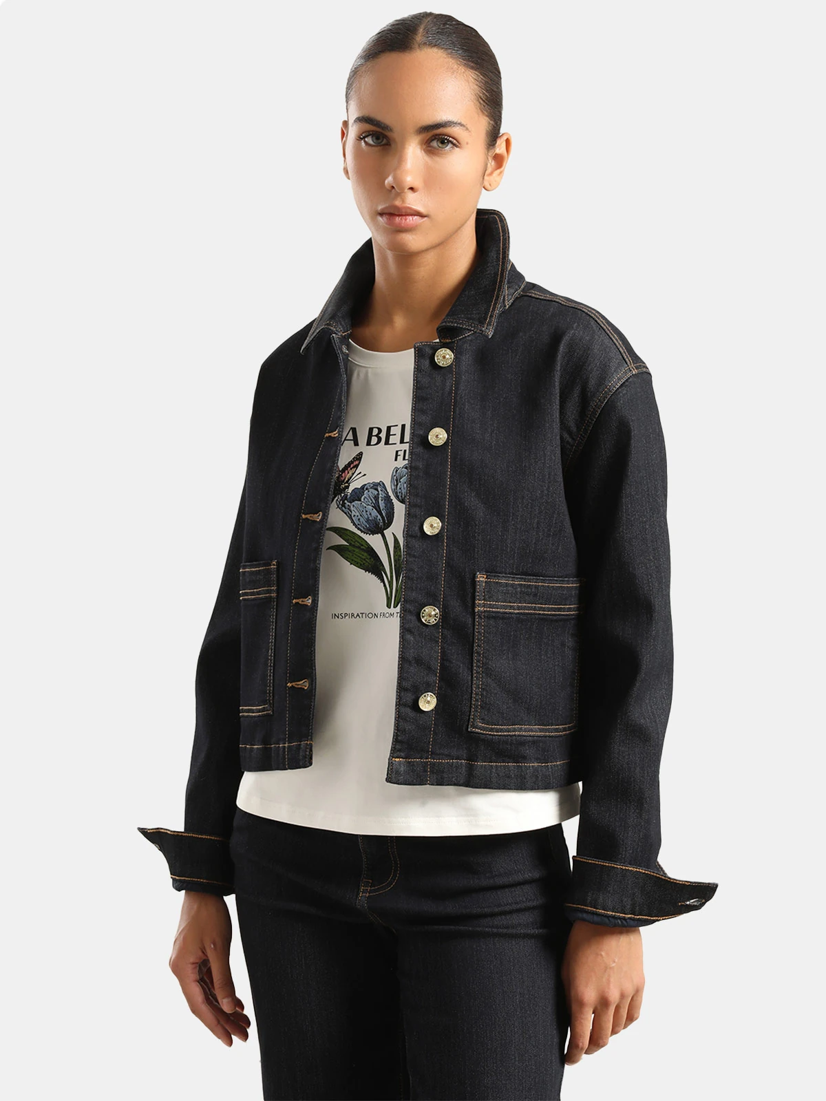 CASACA MUJER DENIM MUJER LIOLA ÍNDIGO - 3