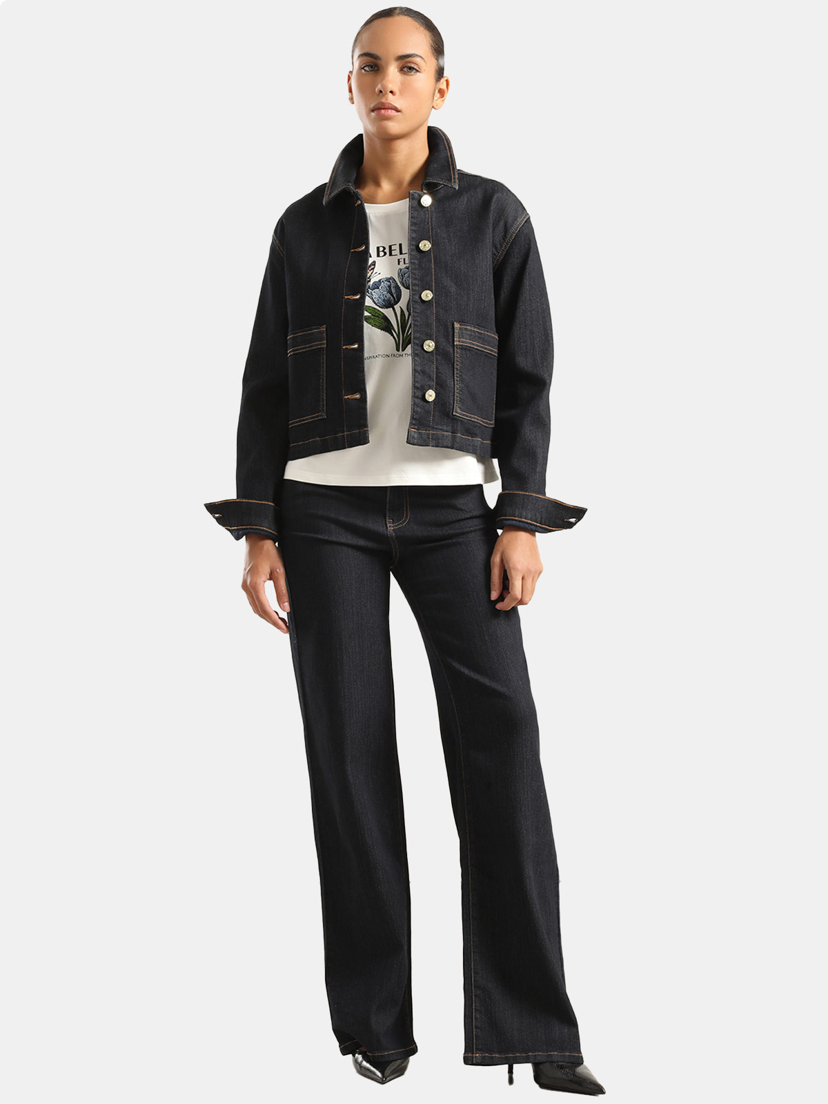 CASACA MUJER DENIM MUJER LIOLA ÍNDIGO - 4