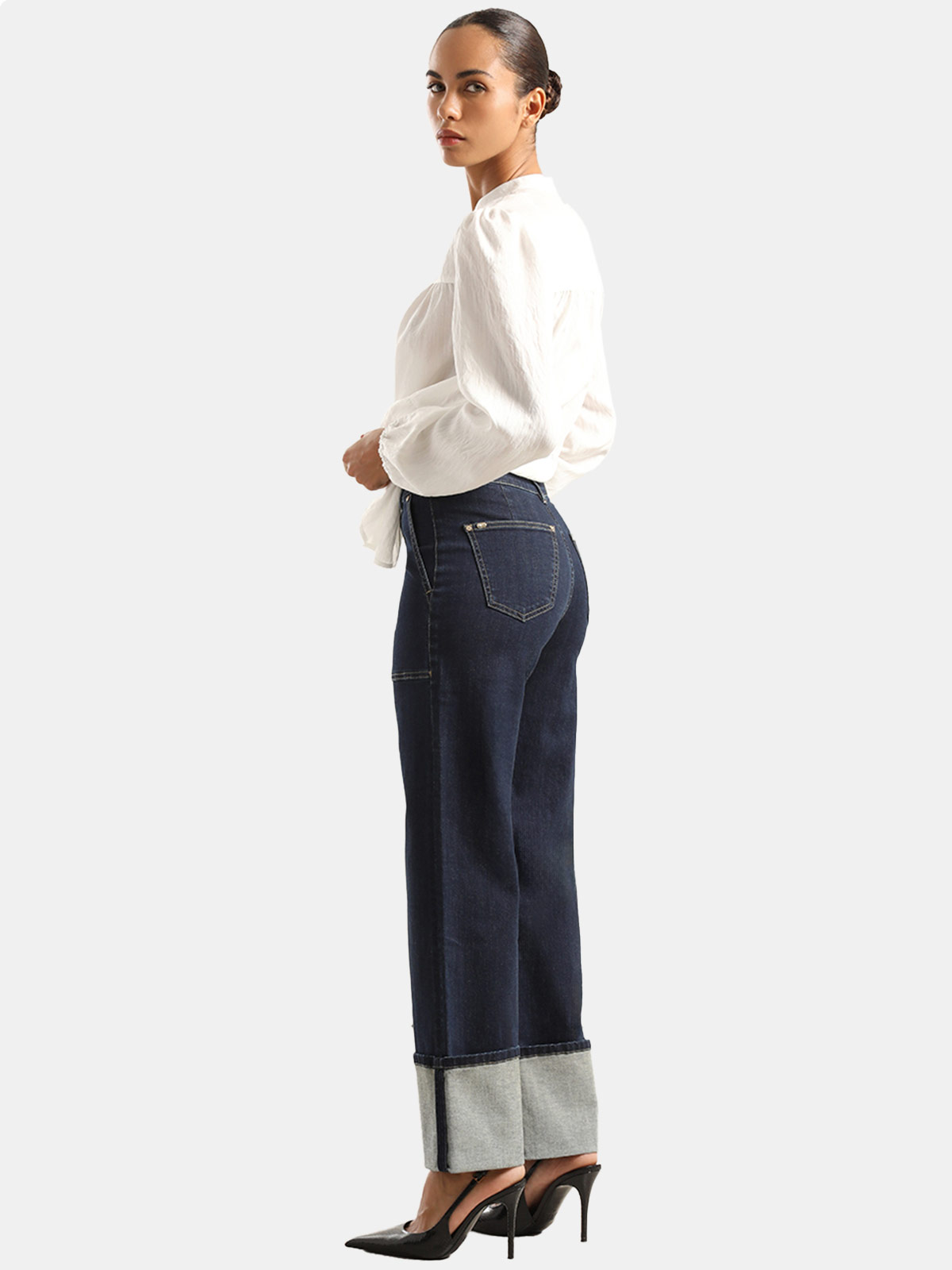 JEANS ALGODÓN STRAIGHT MUJER LIOLA AZUL - 3